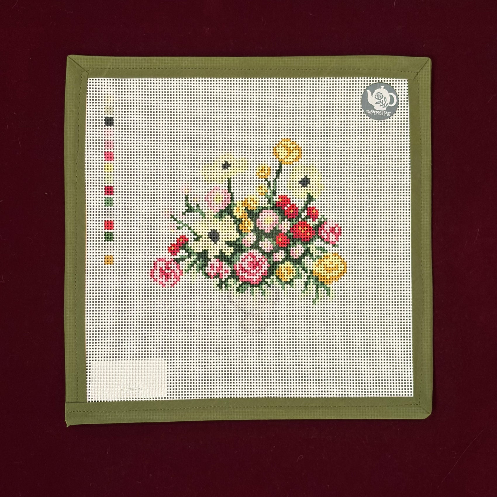 Garden Party Bouquet-Canvas-The Needlepoint Vault-The Pepper Pot