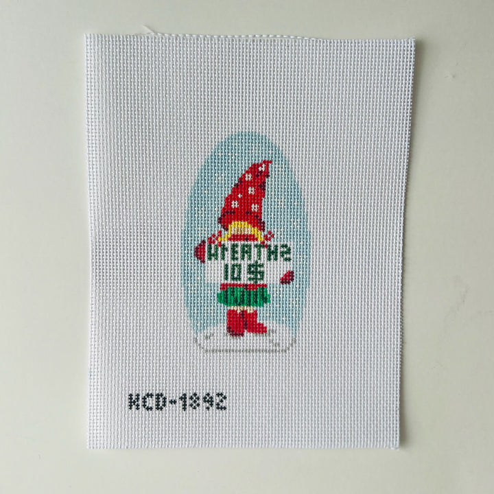 Gertrude the Gnome August Trunk Show-Needlepoint Canvas-KCN Designers-The Pepper Pot Barrington, IL