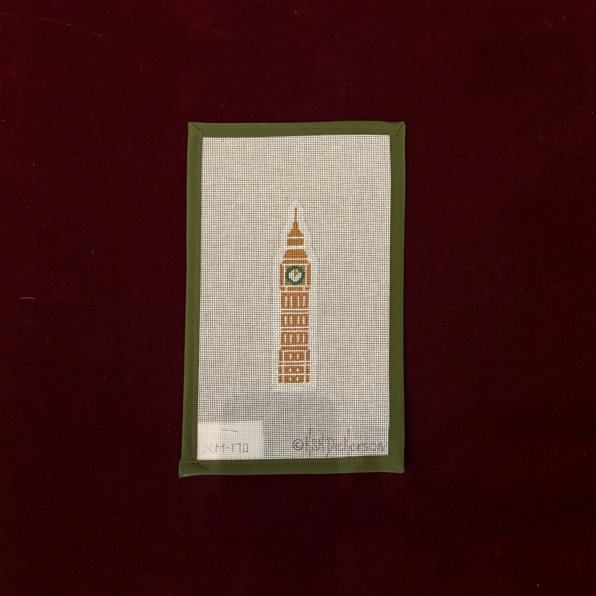 Gingerbread Monument, Big Ben-Needlepoint Canvas-Kate Dickerson-The Pepper Pot Barrington, IL