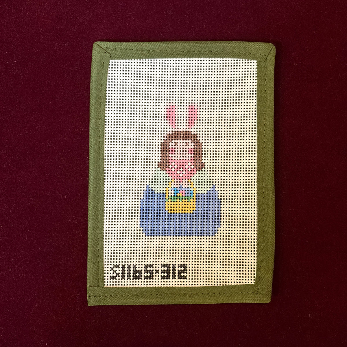 Girl Bunny Stitch-It Angel-Needlepoint Canvas-KCN Designers-The Pepper Pot Barrington, IL