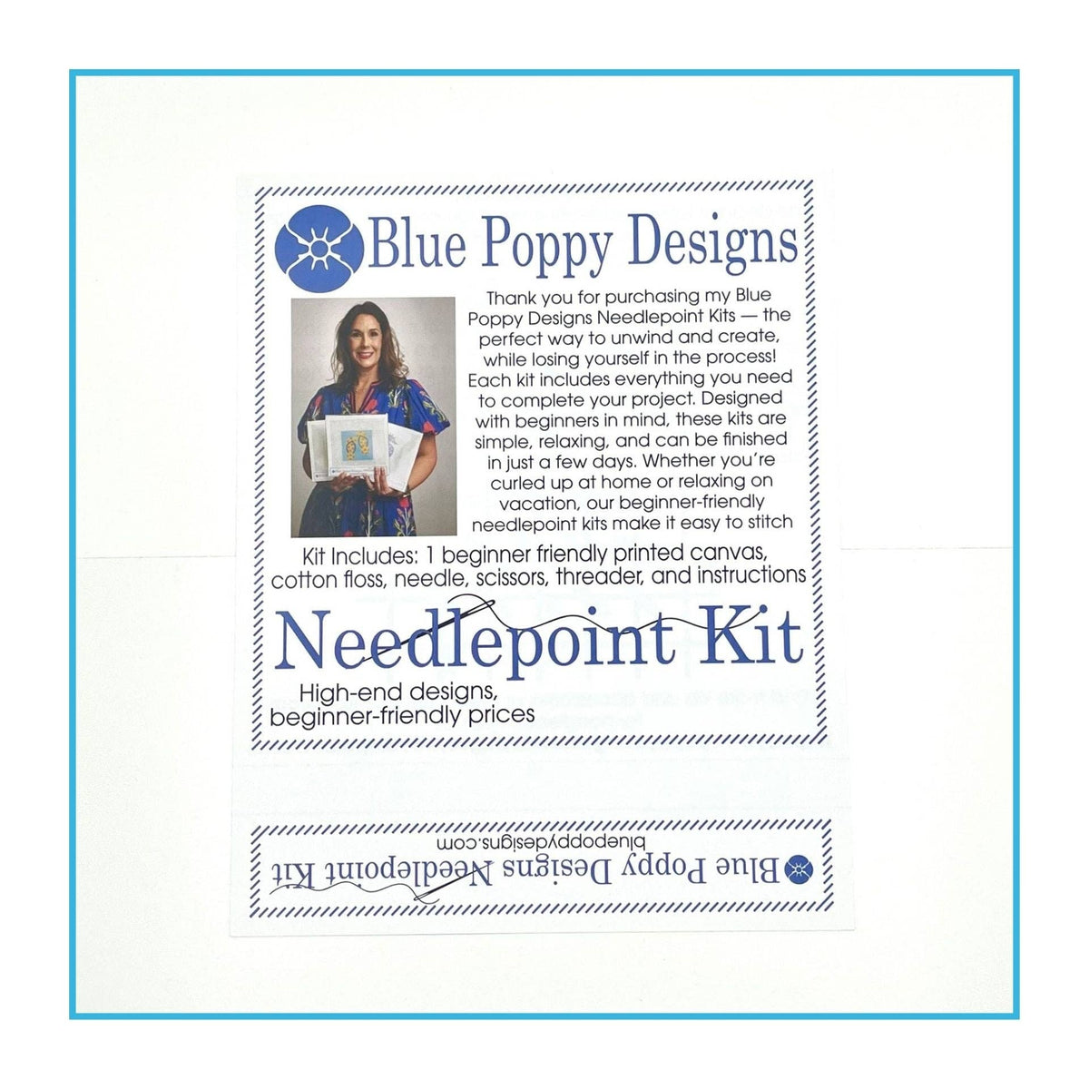 Gold Shoe Needlepoint Kit