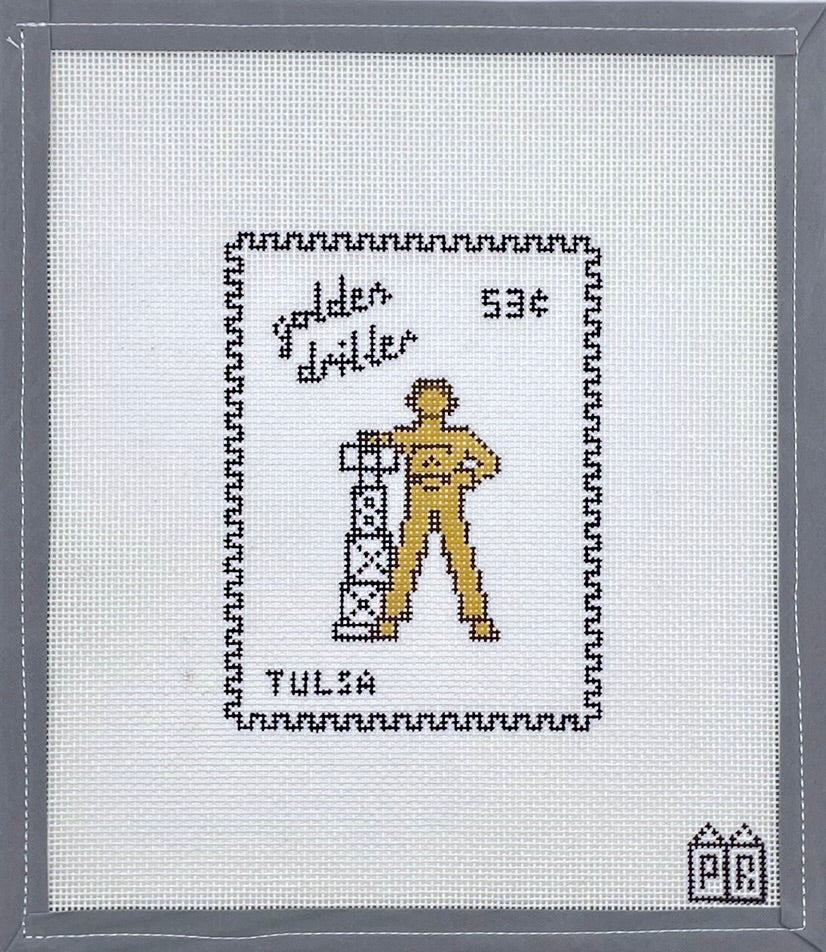 Golden Driller Stamp June Trunk Show-Canvas-Postcard Row-The Pepper Pot
