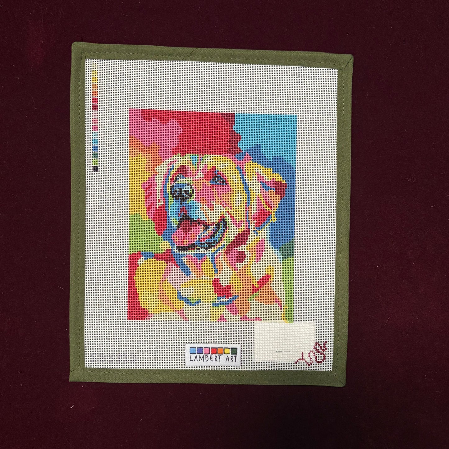 Golden Retriever Lamber Art Pet Portrait Collection-Canvas-Spellbound Stitchery-The Pepper Pot