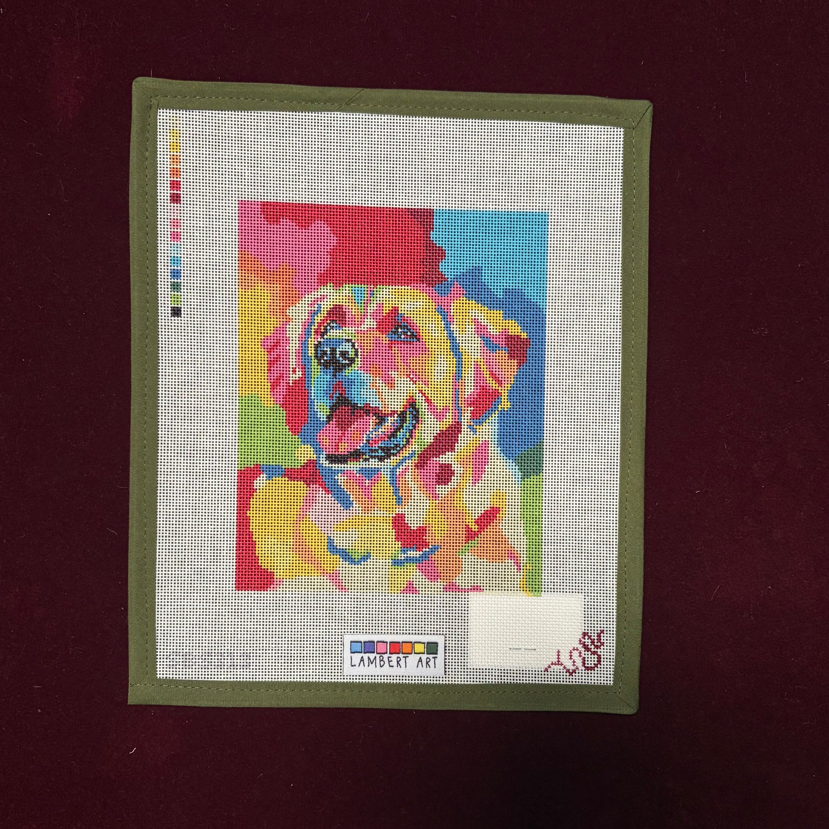 Golden Retriever Lamber Art Pet Portrait Collection-Canvas-Spellbound Stitchery-The Pepper Pot