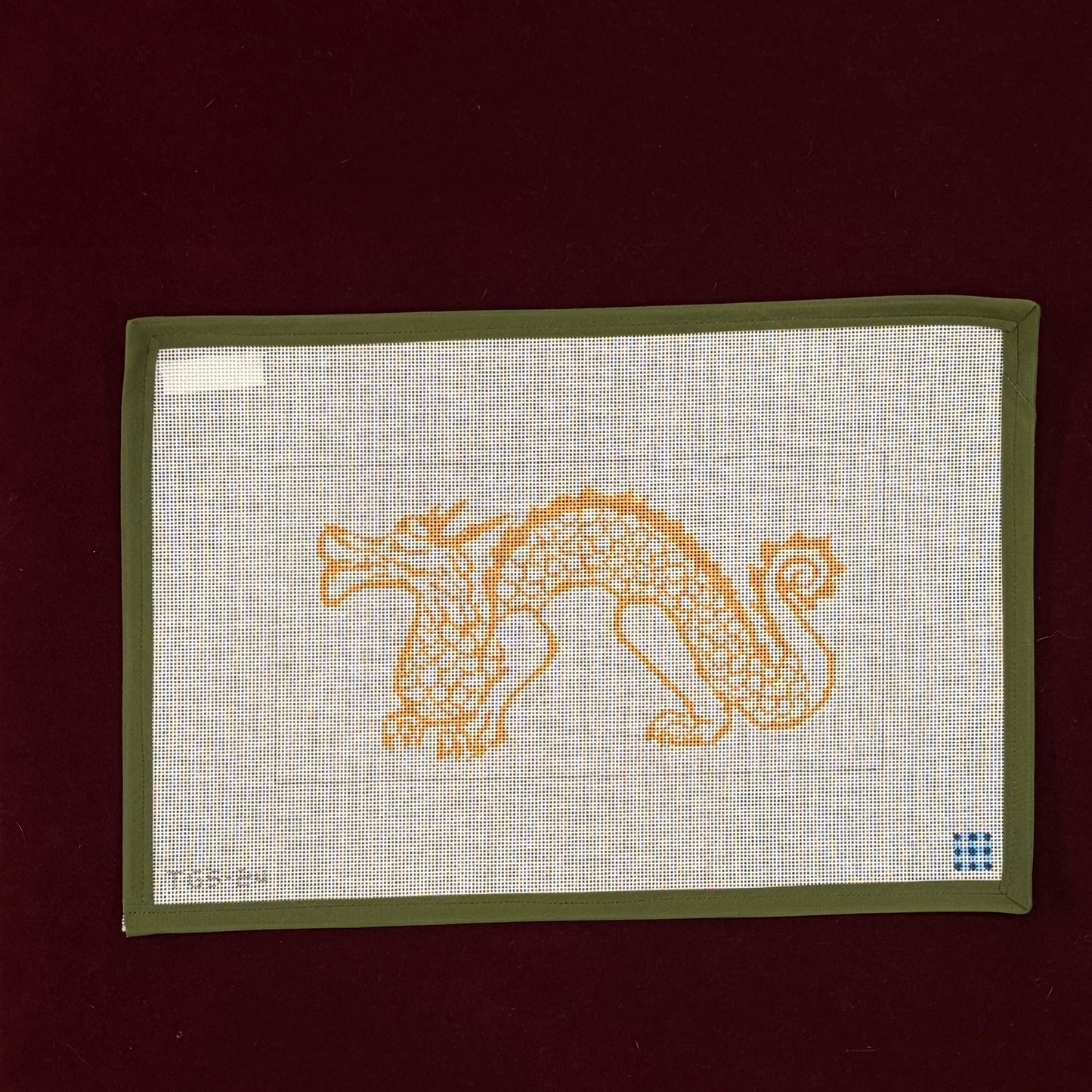 Golden Scale Dragon-Canvas-The Gingham Stitchery-The Pepper Pot