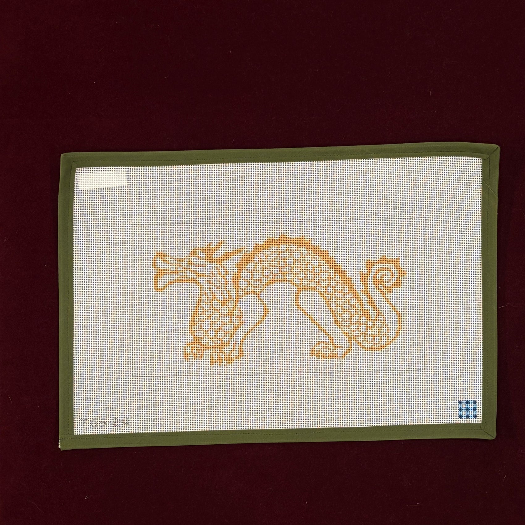 Golden Scale Dragon-Canvas-The Gingham Stitchery-The Pepper Pot