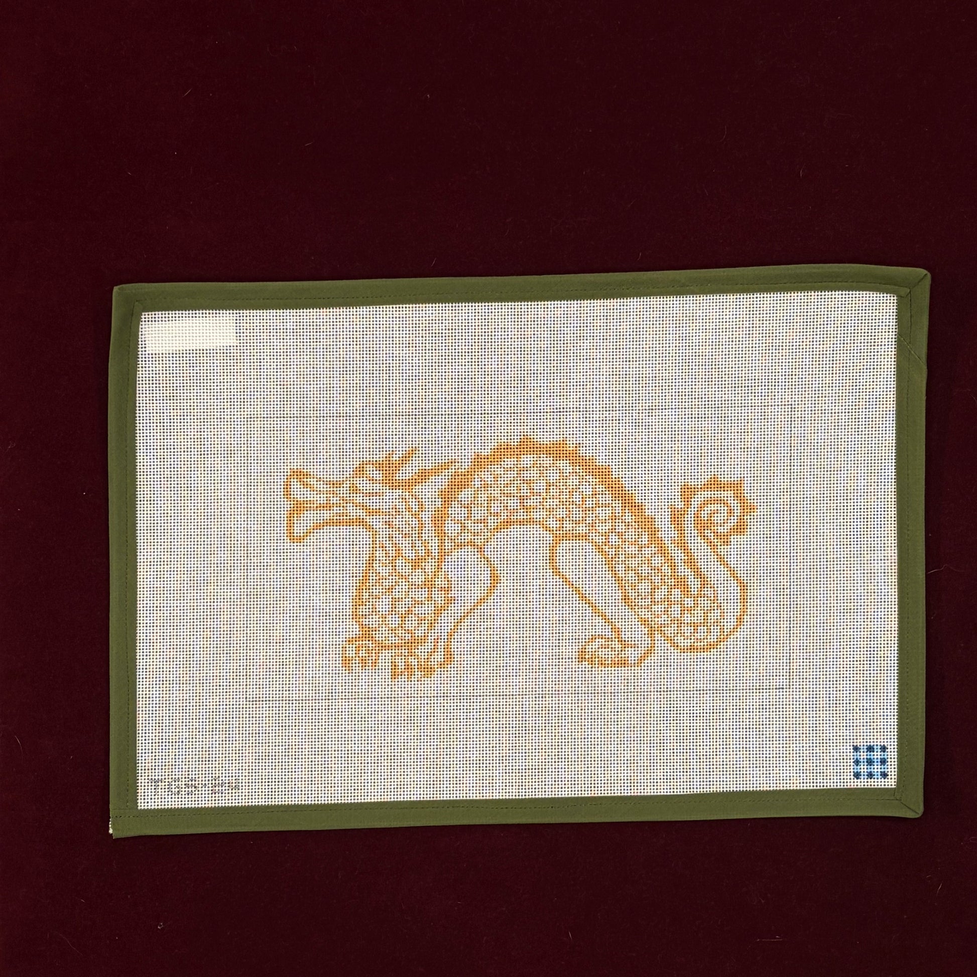 Golden Scale Dragon-Canvas-The Gingham Stitchery-The Pepper Pot
