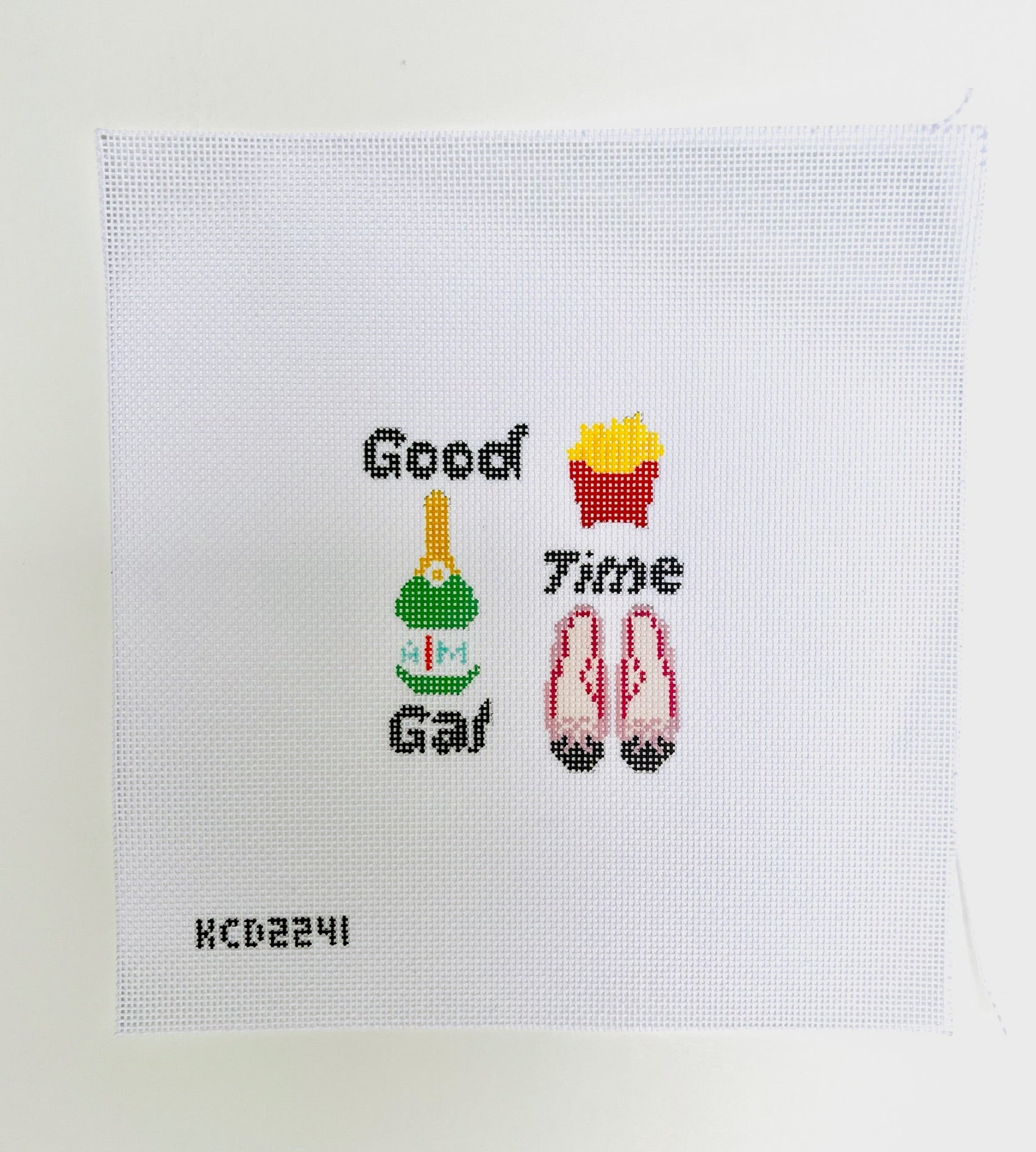 Good Time Girl August Trunk Show-Needlepoint Canvas-KCN Designers-The Pepper Pot Barrington, IL