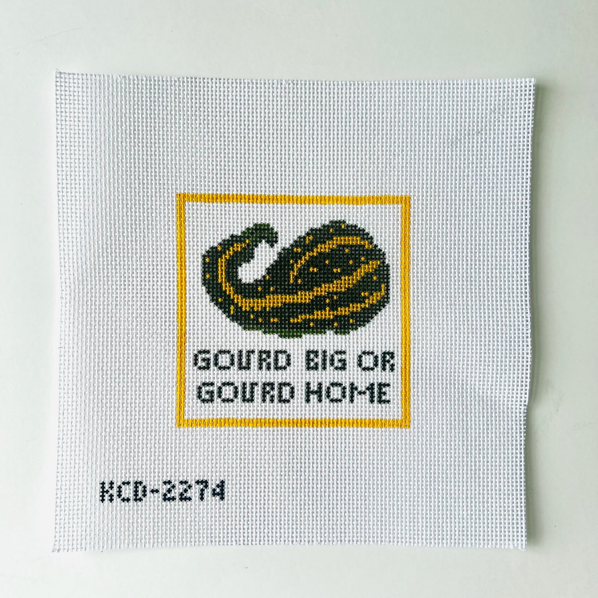 Gourd Big or Gourd Home August Trunk Show-Needlepoint Canvas-KCN Designers-The Pepper Pot Barrington, IL