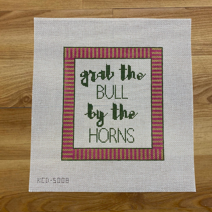 Grab the Bull By the Horn August Trunk Show-Needlepoint Canvas-KCN Designers-The Pepper Pot Barrington, IL