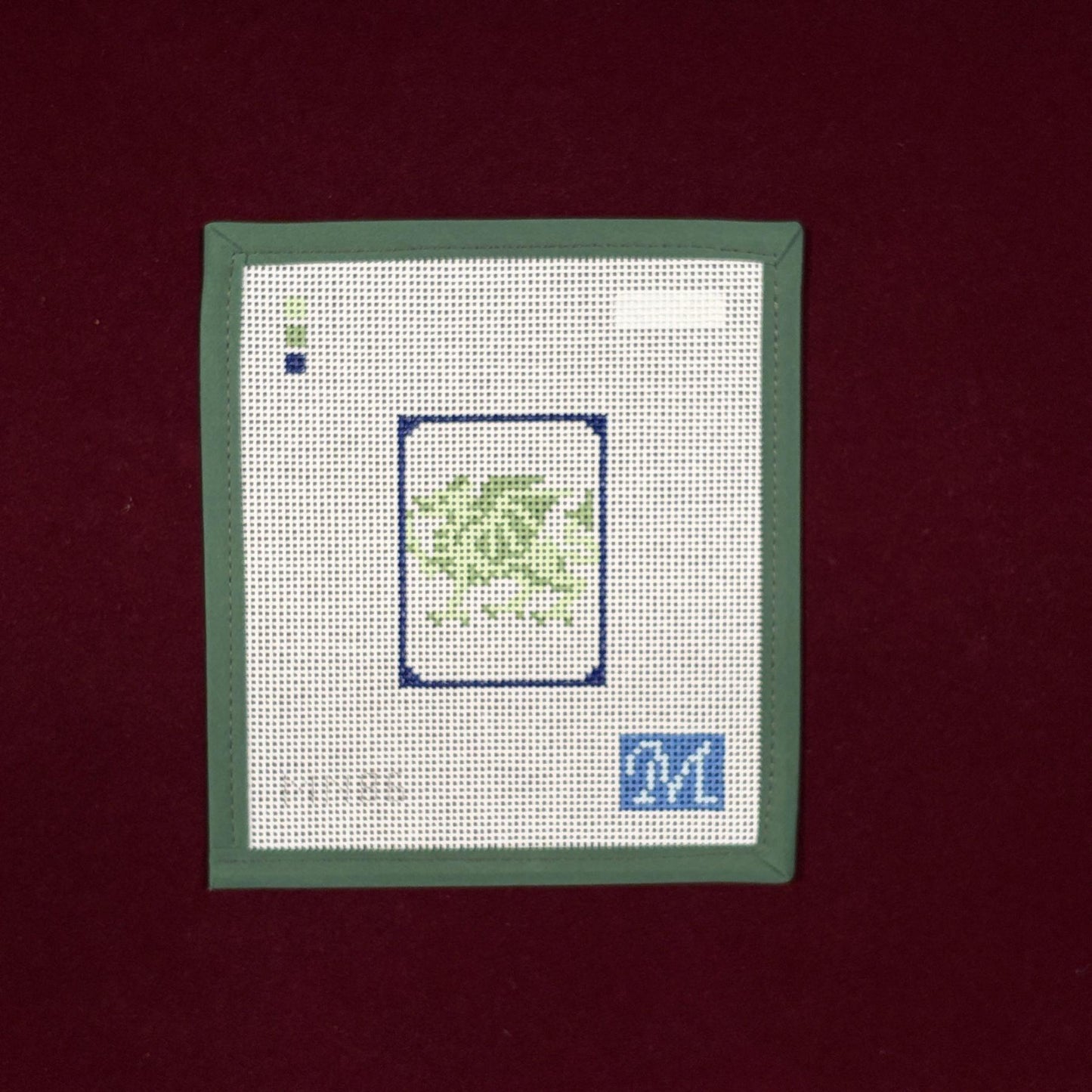Green Dragon Mahjong Tile-Canvas-Maura Nolan Designs-The Pepper Pot