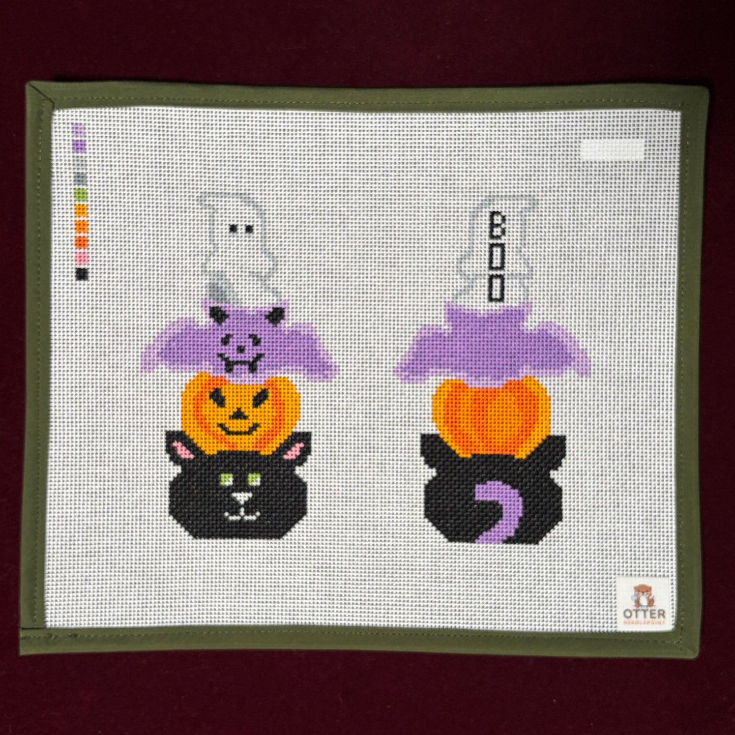 Halloween Tower-Needlepoint Canvas-Otter Needlepoint-The Pepper Pot Barrington, IL