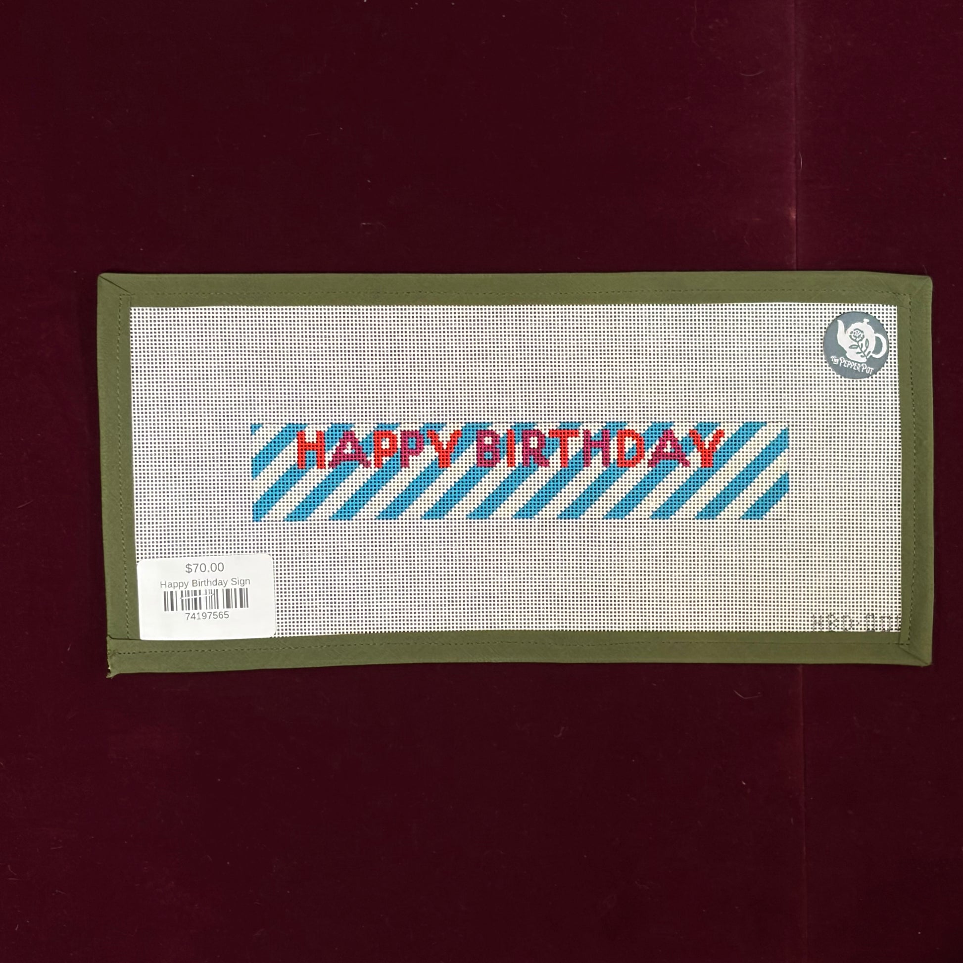 Happy Birthday Sign-Canvas-Colors of Praise-The Pepper Pot