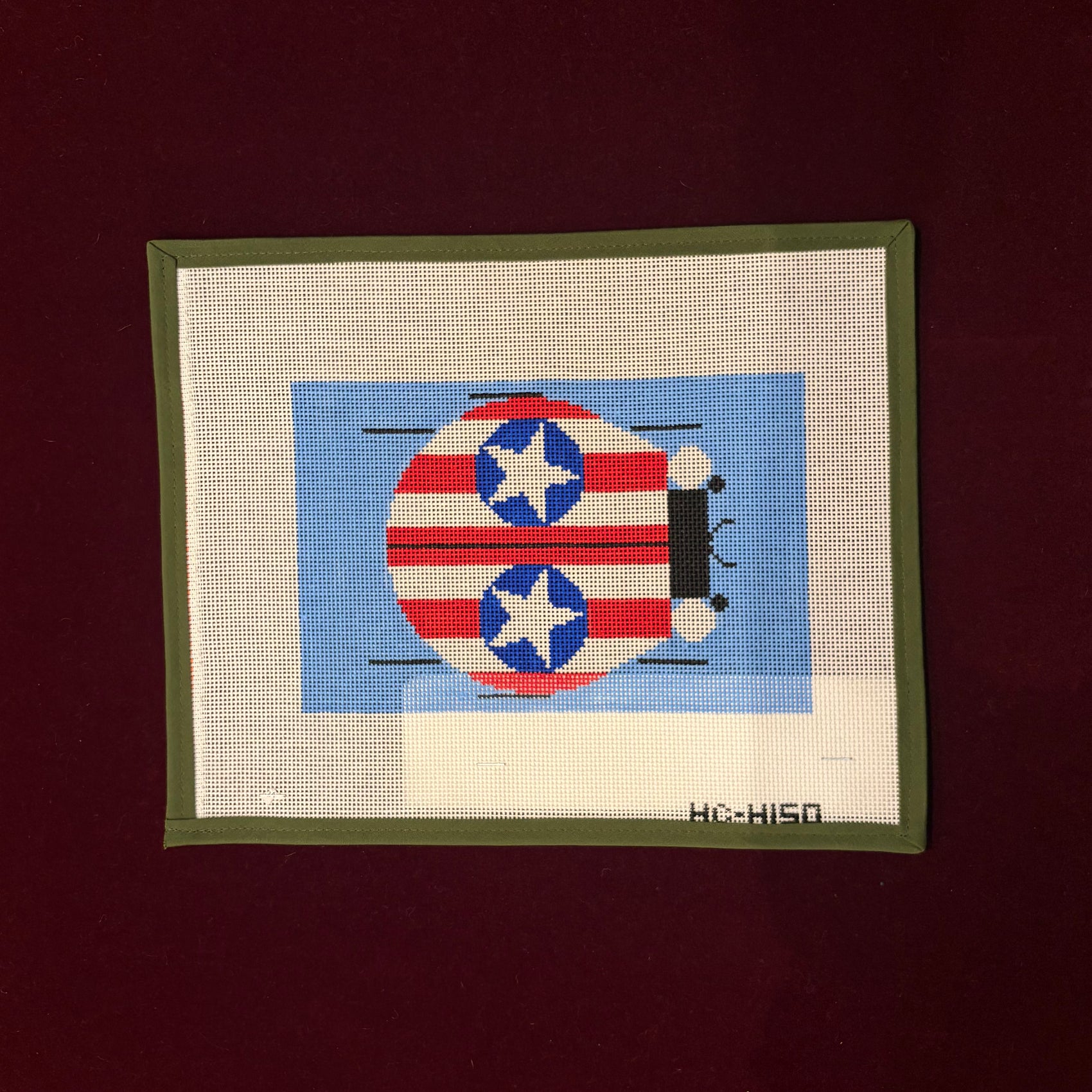 Happy New Year Kistan Americana Ladybug-Canvas-The Meredith Collection-The Pepper Pot