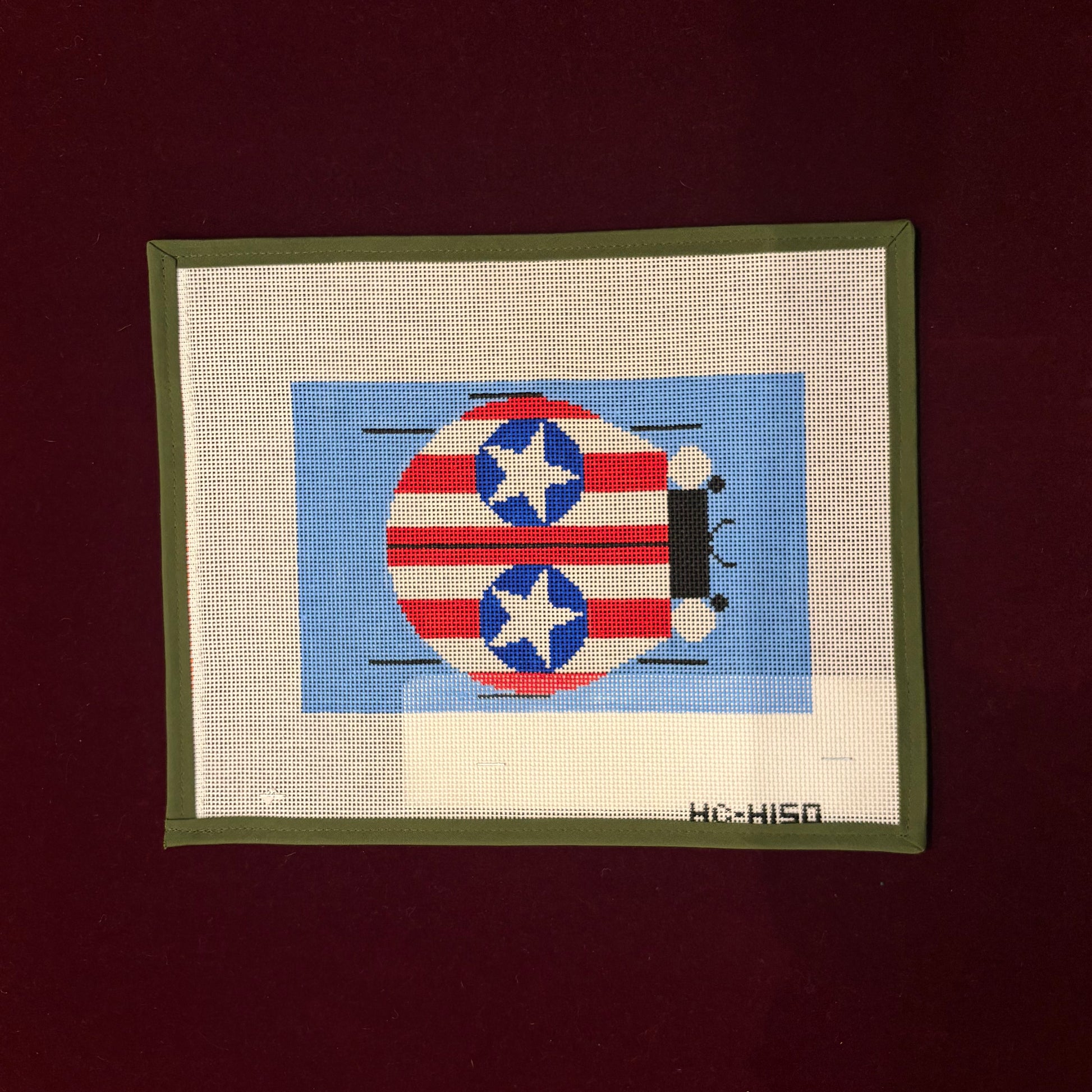 Happy New Year Kistan Americana Ladybug-Canvas-The Meredith Collection-The Pepper Pot