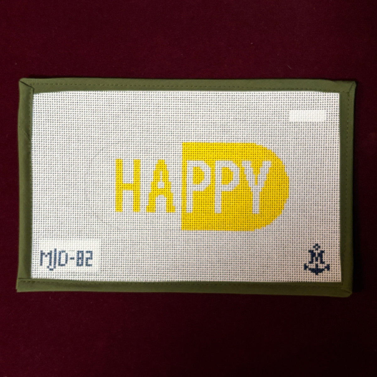 Happy Pill-Needlepoint Canvas-Morgan Julia Designs-The Pepper Pot Barrington, IL