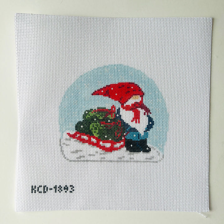 Harold the Gnome August Trunk Show-Needlepoint Canvas-KCN Designers-The Pepper Pot Barrington, IL