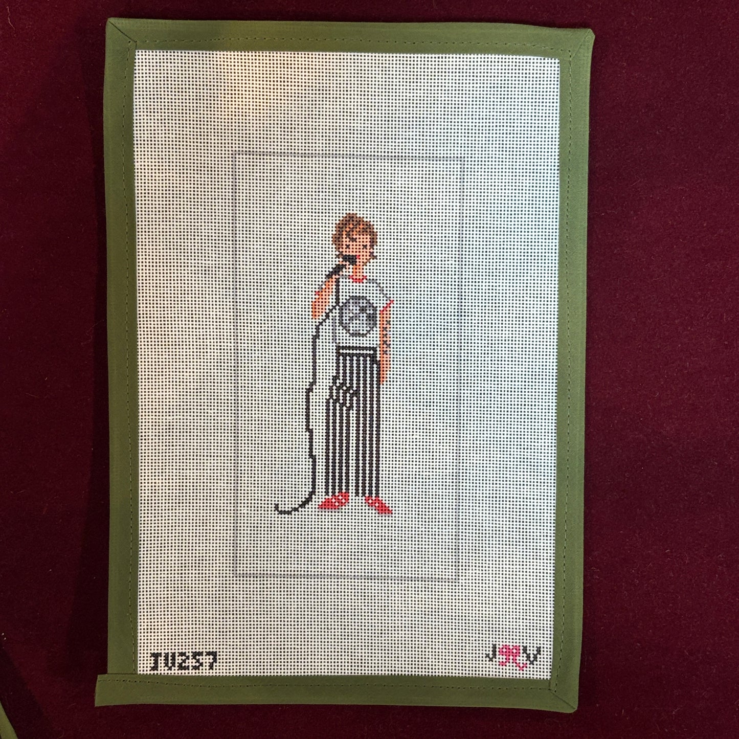 Harry Styles Disco-Needlepoint Canvas-Jennifer Vallez Handmade-The Pepper Pot Barrington, IL