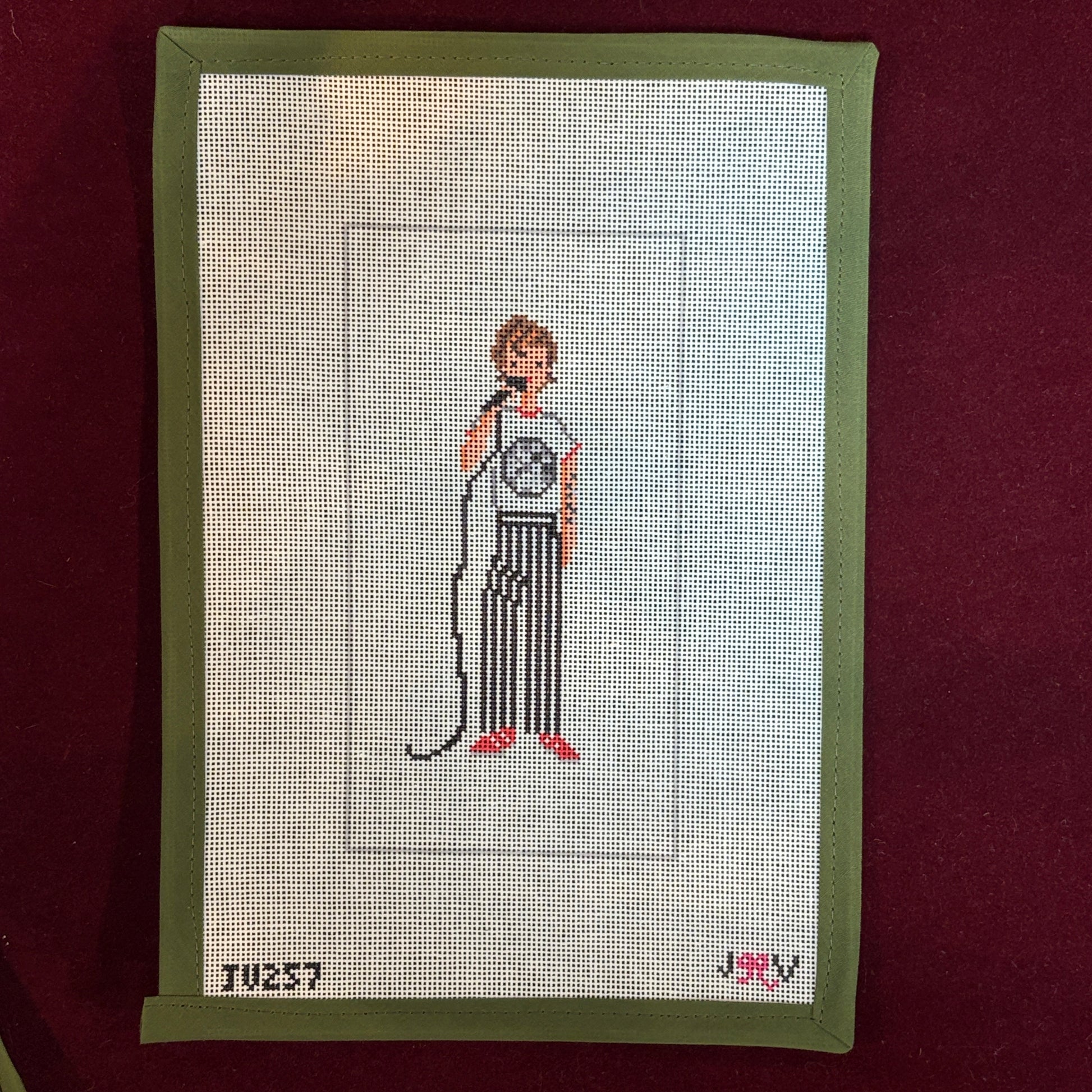 Harry Styles Disco-Needlepoint Canvas-Jennifer Vallez Handmade-The Pepper Pot Barrington, IL
