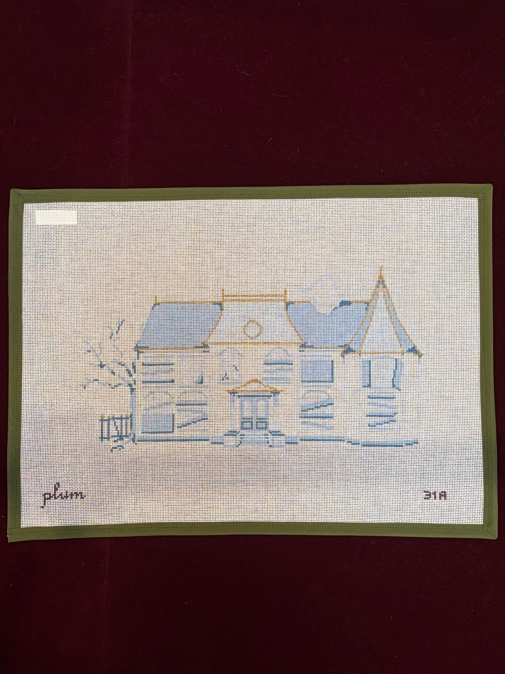 Haunted House - Boo and White Collection-Canvas-Plum Stitchery-The Pepper Pot