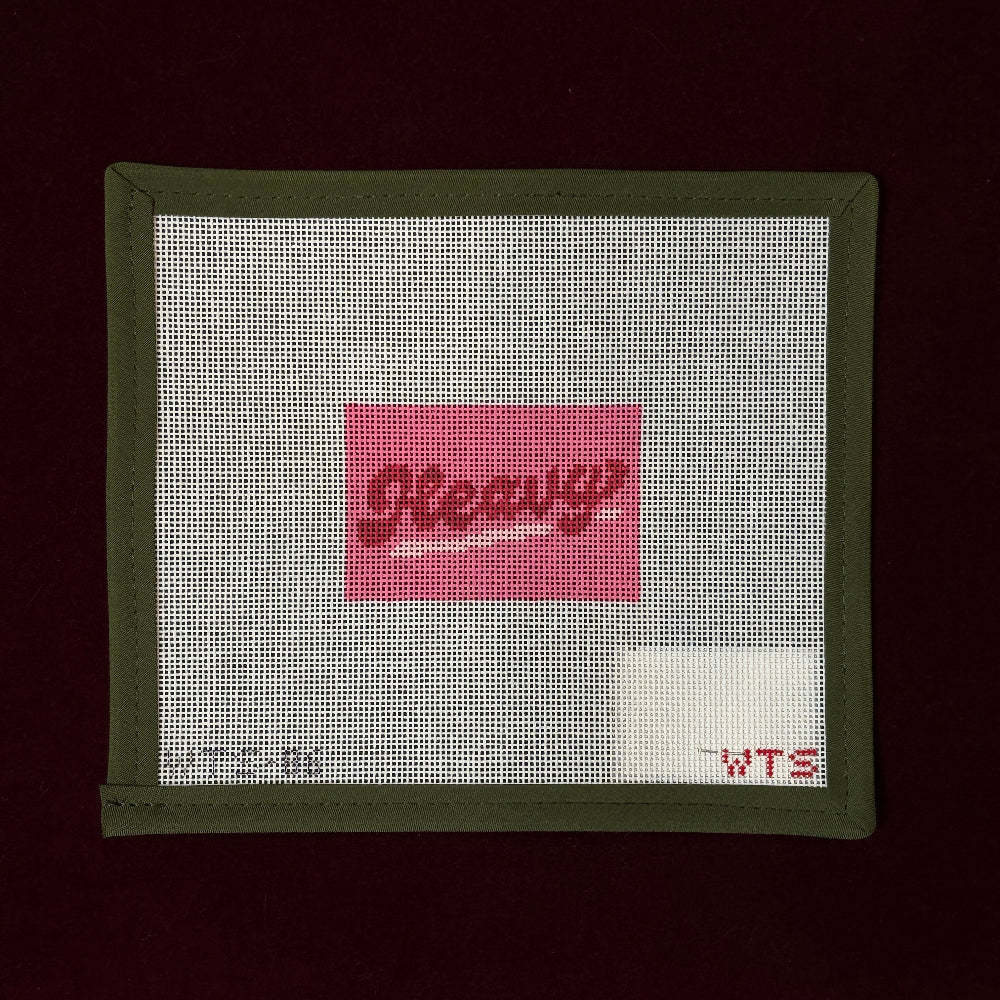 Heavy Luggage Tag-Needlepoint Canvas-What's The Stitch-The Pepper Pot Barrington, IL