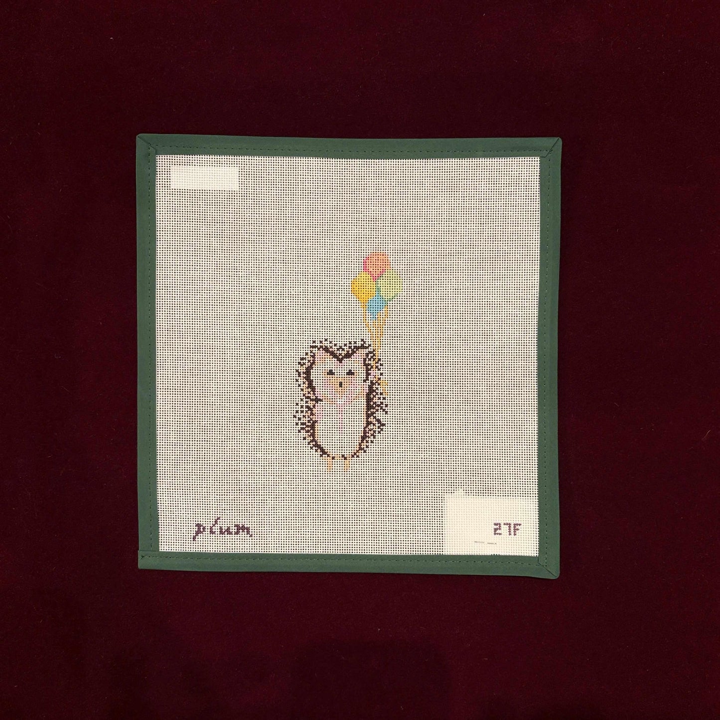Hedgehog-Needlepoint Canvas-Plum Stitchery-The Pepper Pot Barrington, IL