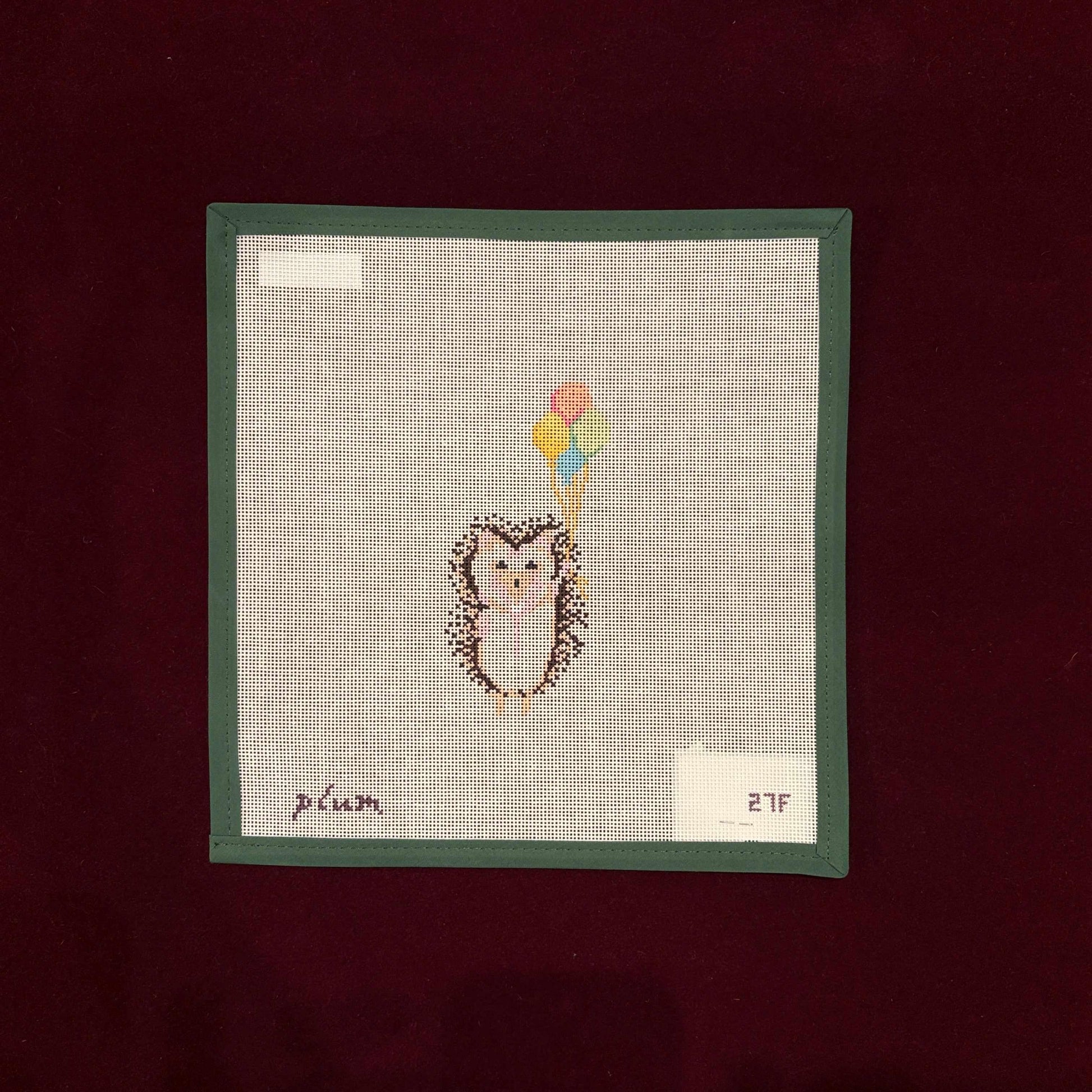 Hedgehog-Needlepoint Canvas-Plum Stitchery-The Pepper Pot Barrington, IL