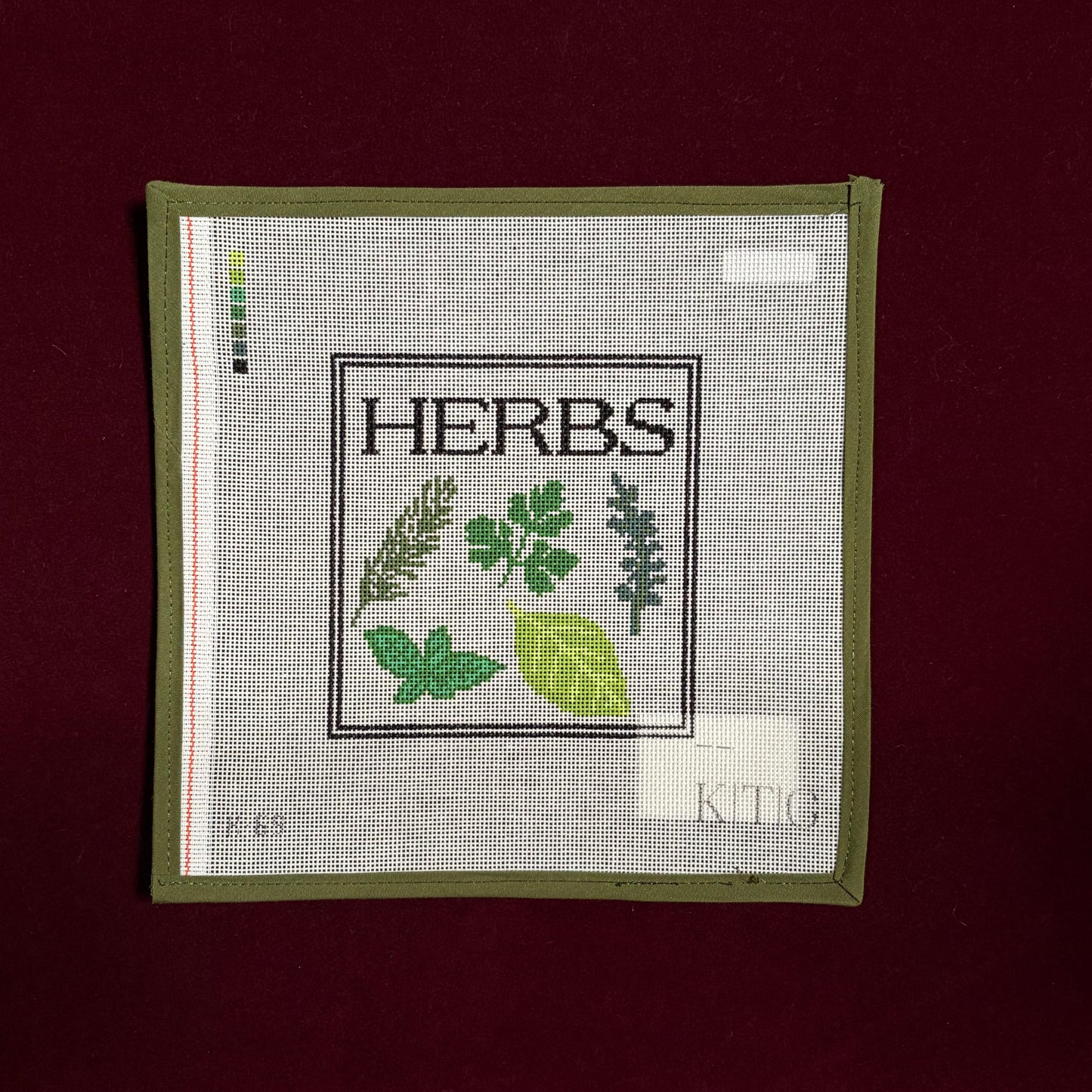 Herbs-Canvas-KTG Needlepoint-The Pepper Pot