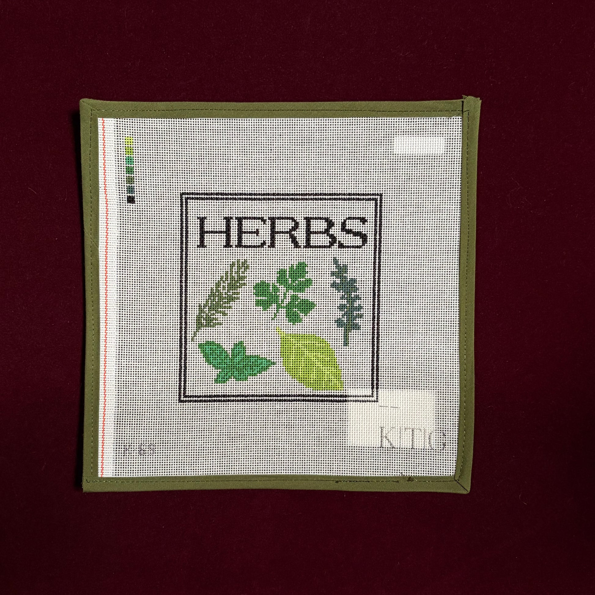 Herbs-Canvas-KTG Needlepoint-The Pepper Pot