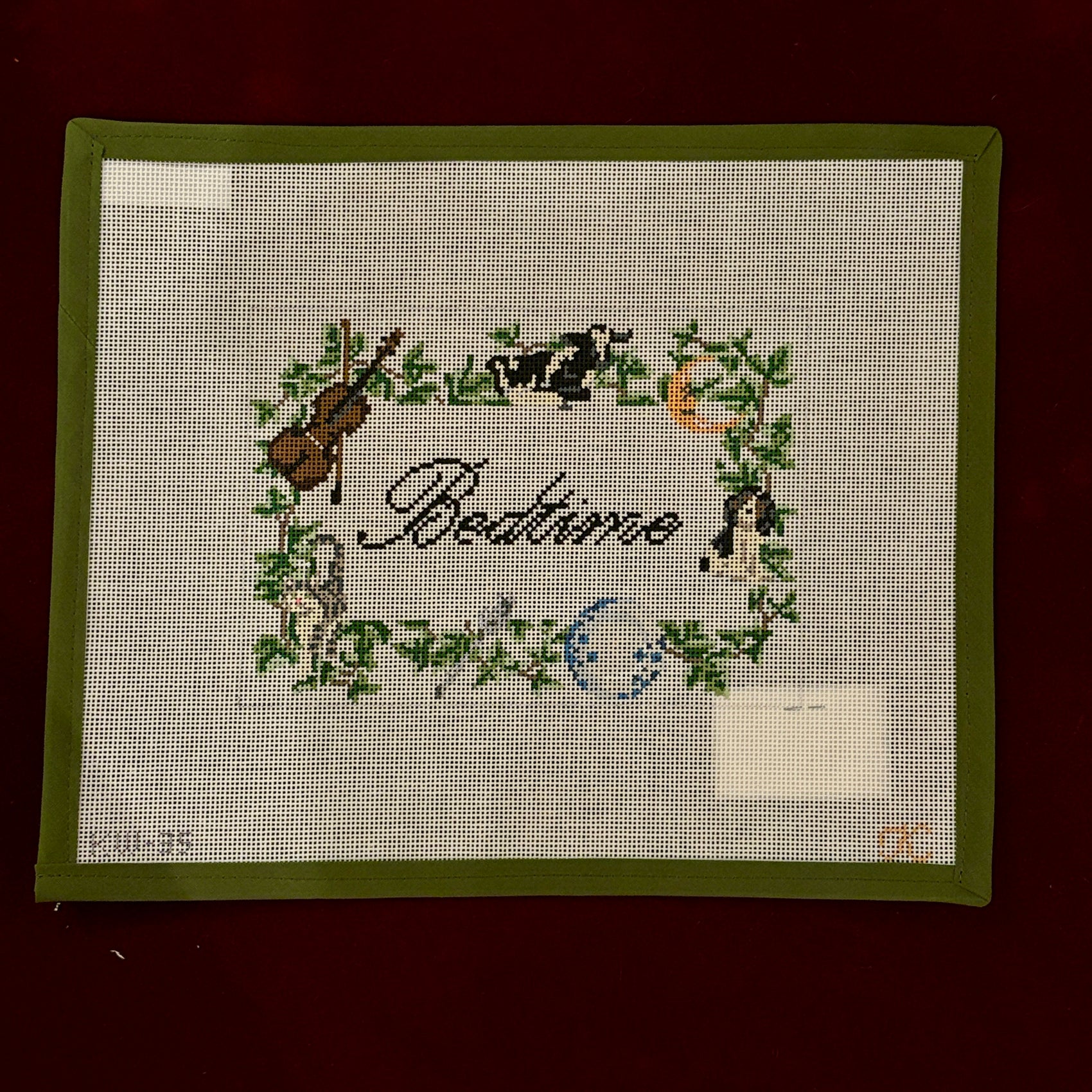 Hey Diddle Bedtime-Needlepoint Canvas-The Gingham Stitchery-The Pepper Pot Barrington, IL