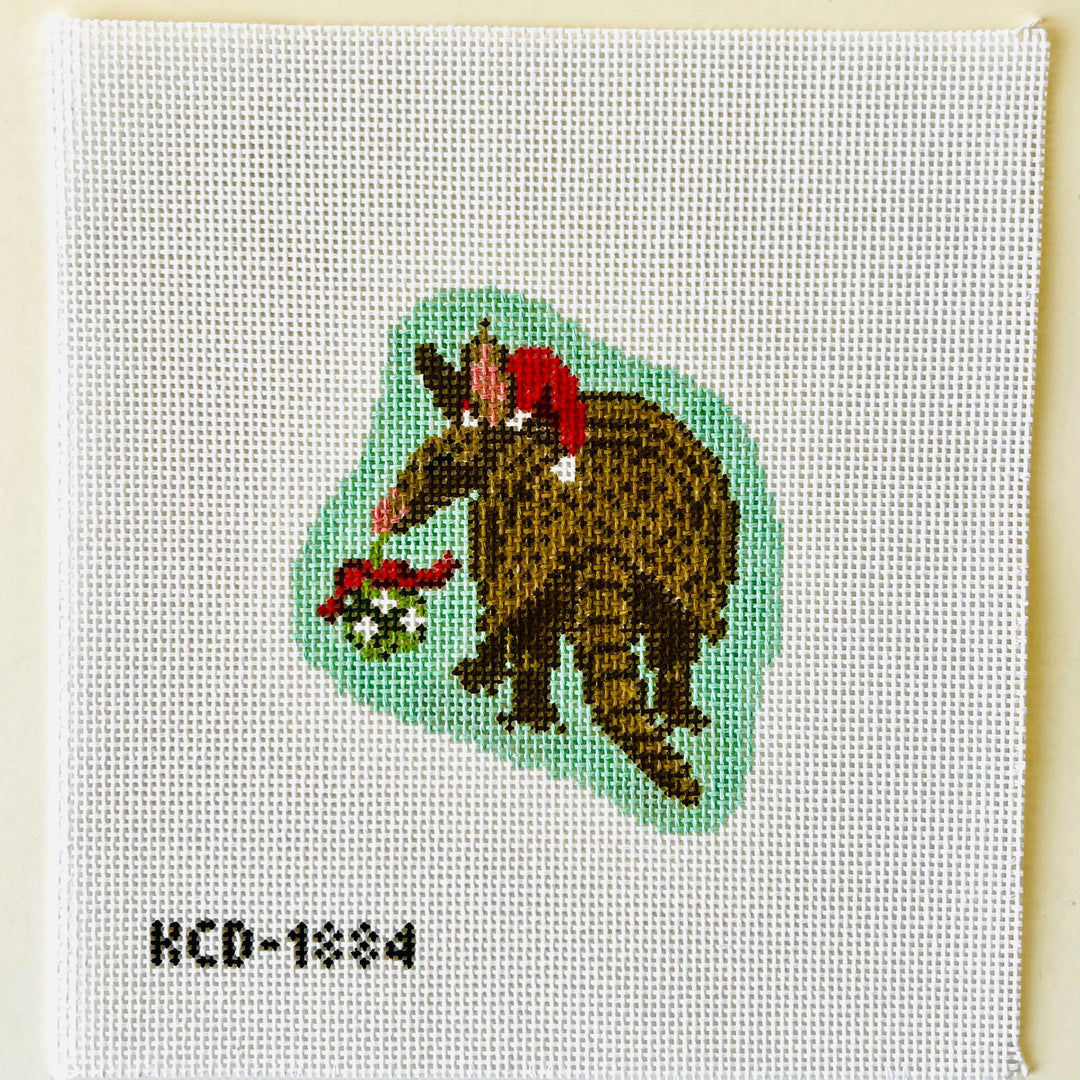 Holiday Armadillo August Trunk Show-Needlepoint Canvas-KCN Designers-The Pepper Pot Barrington, IL