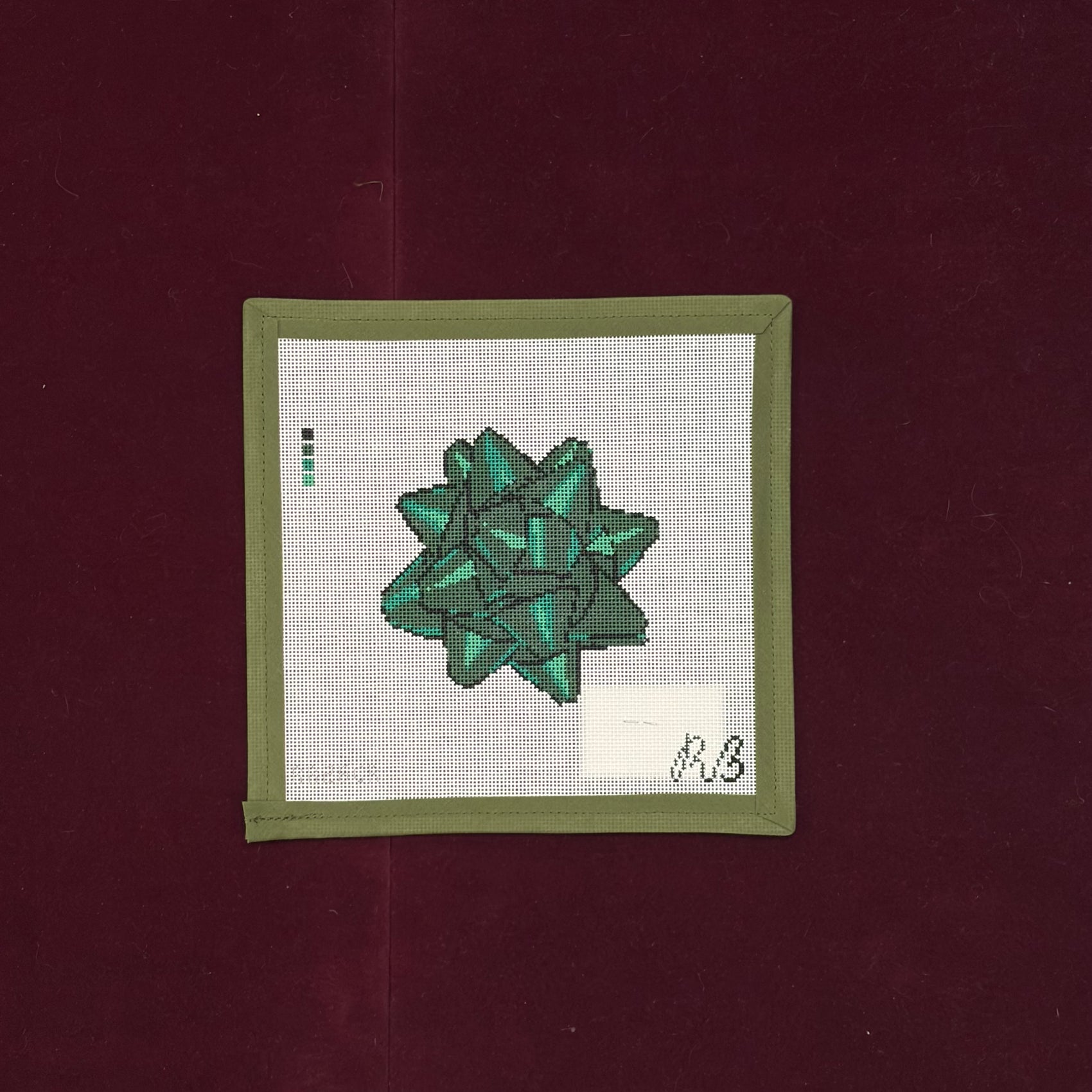 Holiday Bow (Green)-Canvas-Rachel Barri-The Pepper Pot