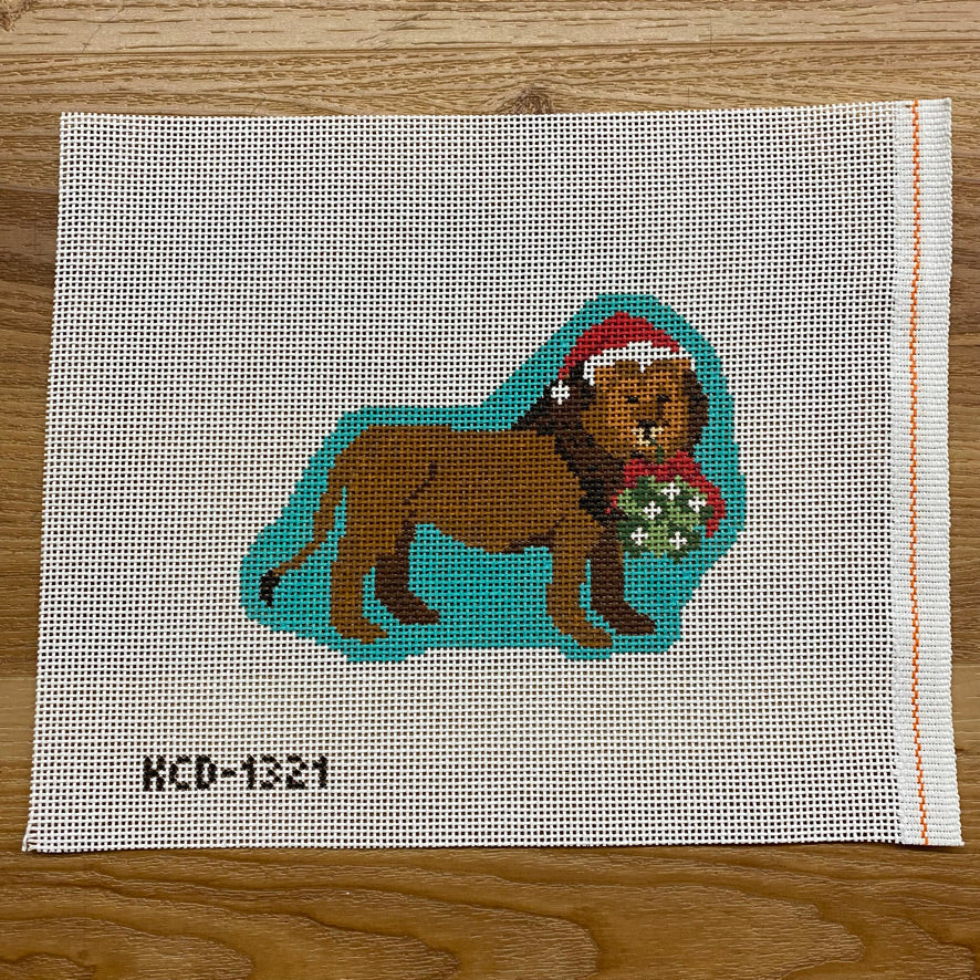 Holiday Lion August Trunk Show-Needlepoint Canvas-KCN Designers-The Pepper Pot Barrington, IL