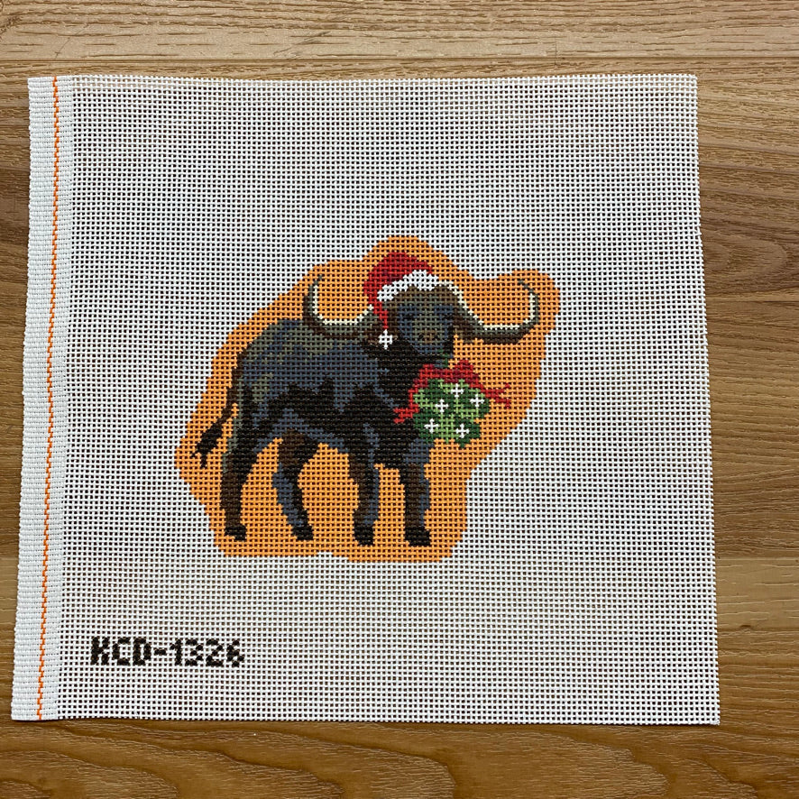 Holiday Water Buffalo August Trunk Show-Needlepoint Canvas-KCN Designers-The Pepper Pot Barrington, IL