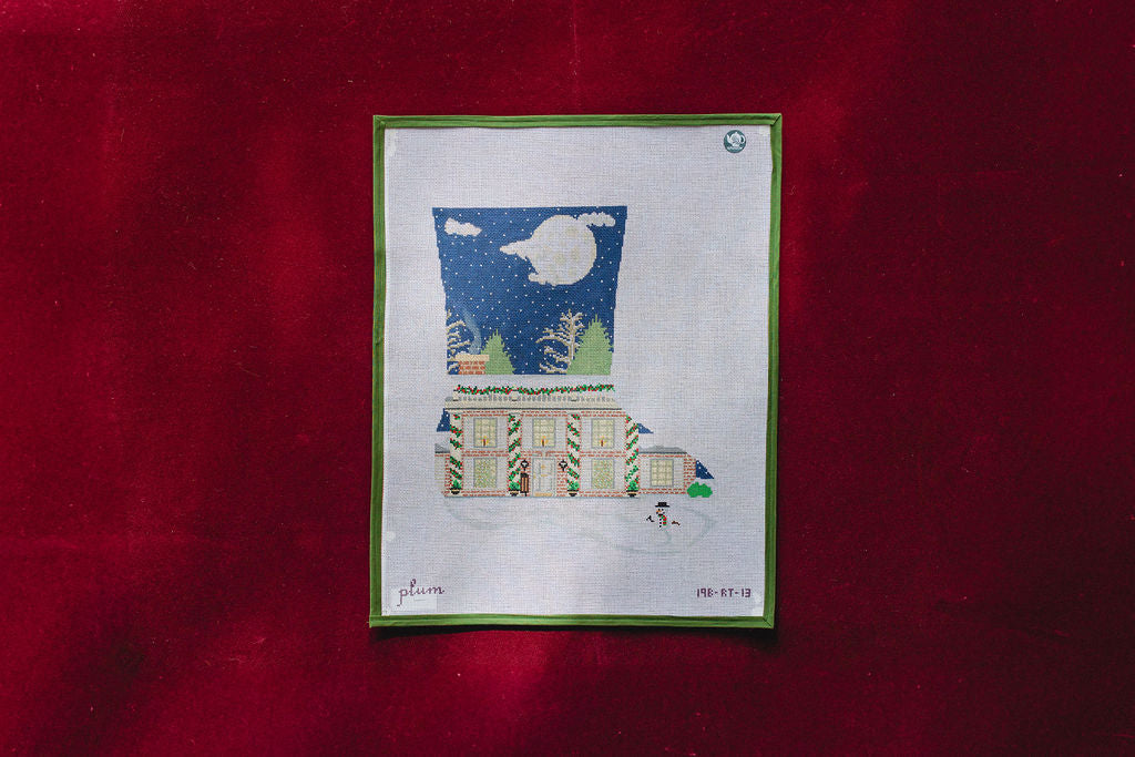 Home for the Holidays Christmas Stocking-Canvas-Plum Stitchery-The Pepper Pot