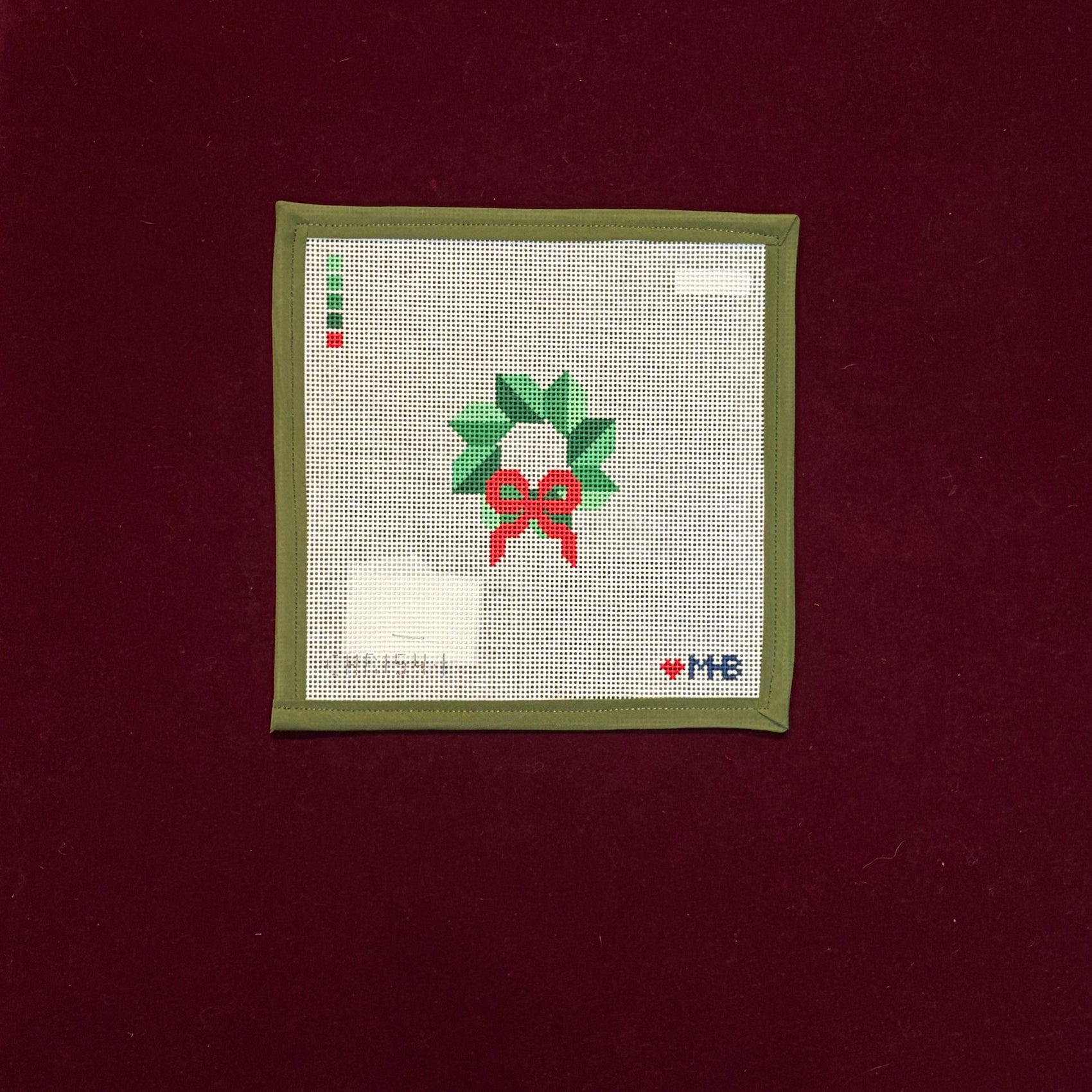 Home for the Holidays Wreath Round-Canvas-Love MHB-The Pepper Pot