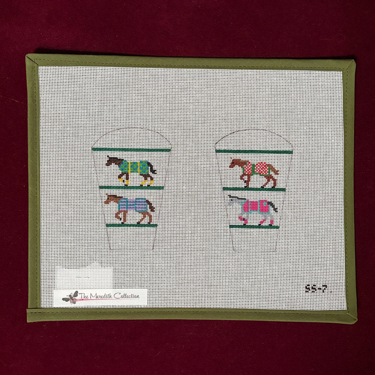 Horse Blankets-Needlepoint Canvas-The Meredith Collection-The Pepper Pot Barrington, IL