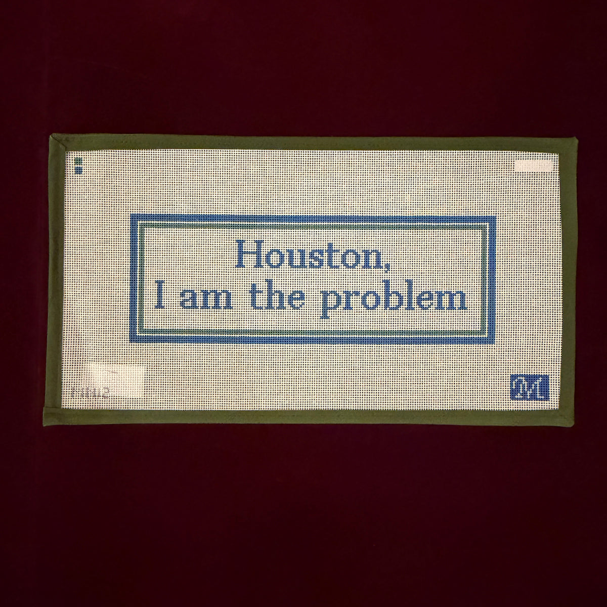 Houston-Needlepoint Canvas-Maura Nolan Designs-The Pepper Pot Barrington, IL