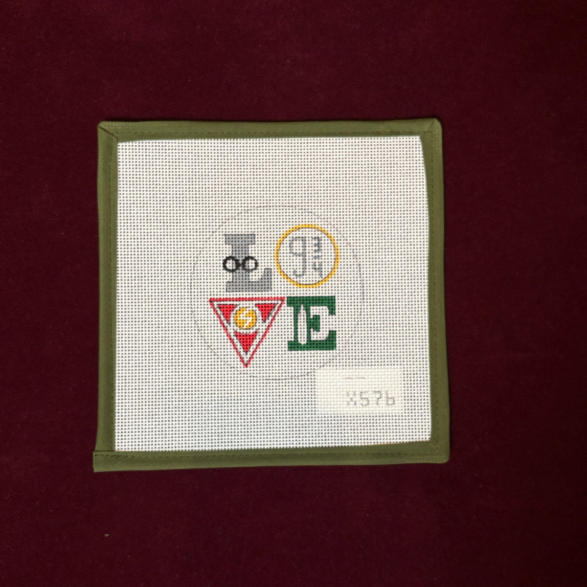 HP Love-Needlepoint Canvas-Alice Peterson Company-The Pepper Pot Barrington, IL