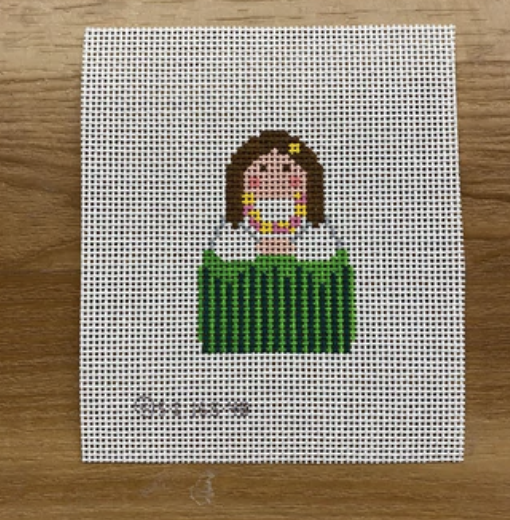 Hula Angel August Trunk Show-Needlepoint Canvas-KCN Designers-The Pepper Pot Barrington, IL