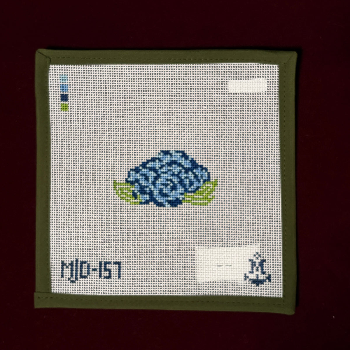 Hydrangea Haven-Needlepoint Canvas-Morgan Julia Designs-The Pepper Pot Barrington, IL