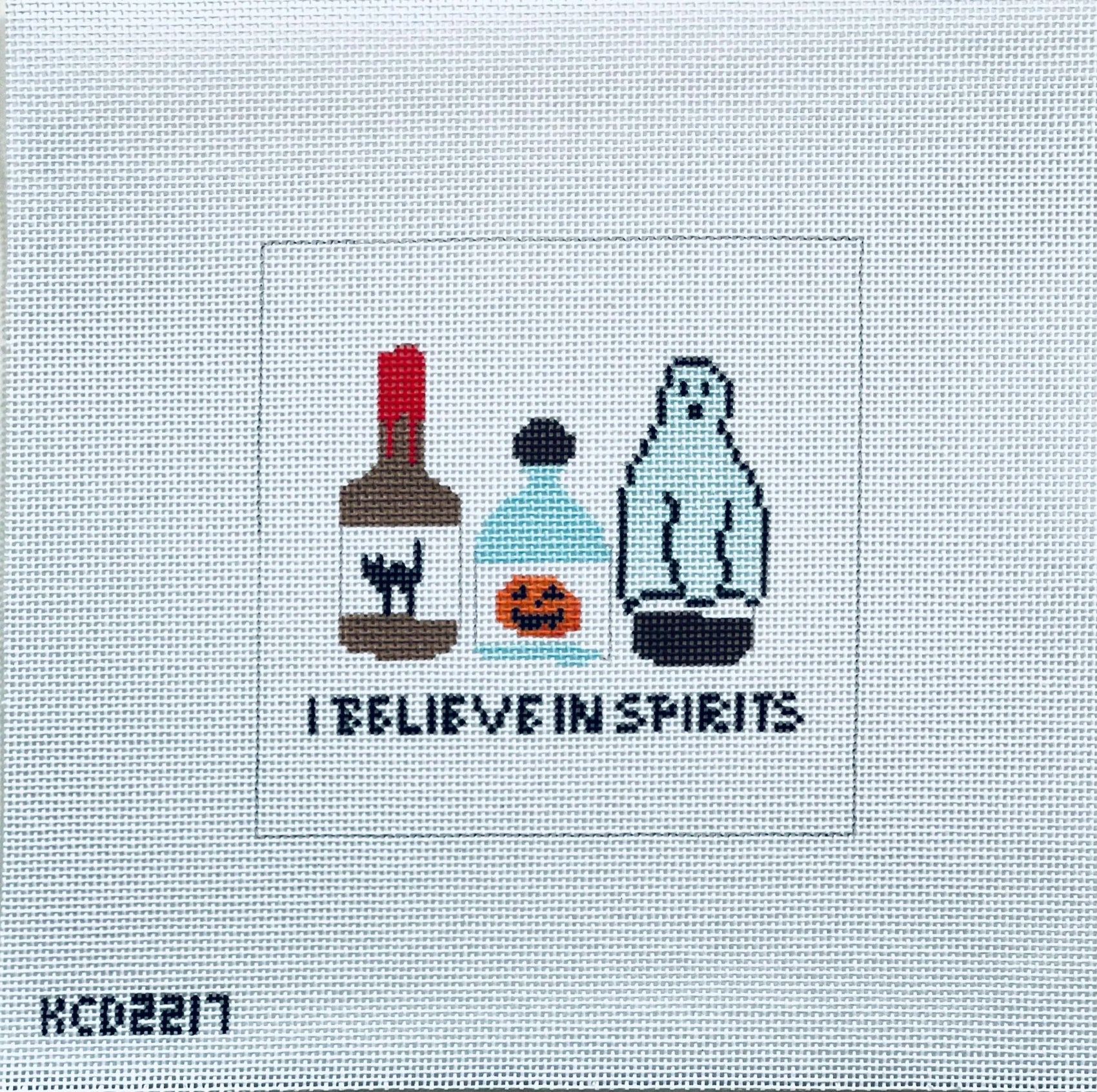 I Believe in Spirits August Trunk Show-Needlepoint Canvas-KCN Designers-The Pepper Pot Barrington, IL