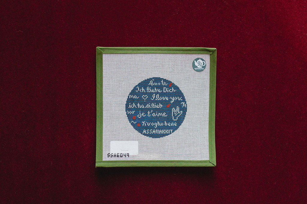 I Love You Wall-Canvas-Stitch Style-The Pepper Pot