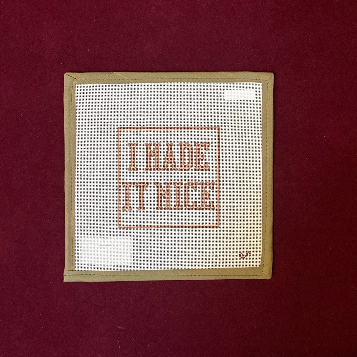 I Made It Nice-Needlepoint Canvas-Sunday Shoppe-The Pepper Pot Barrington, IL