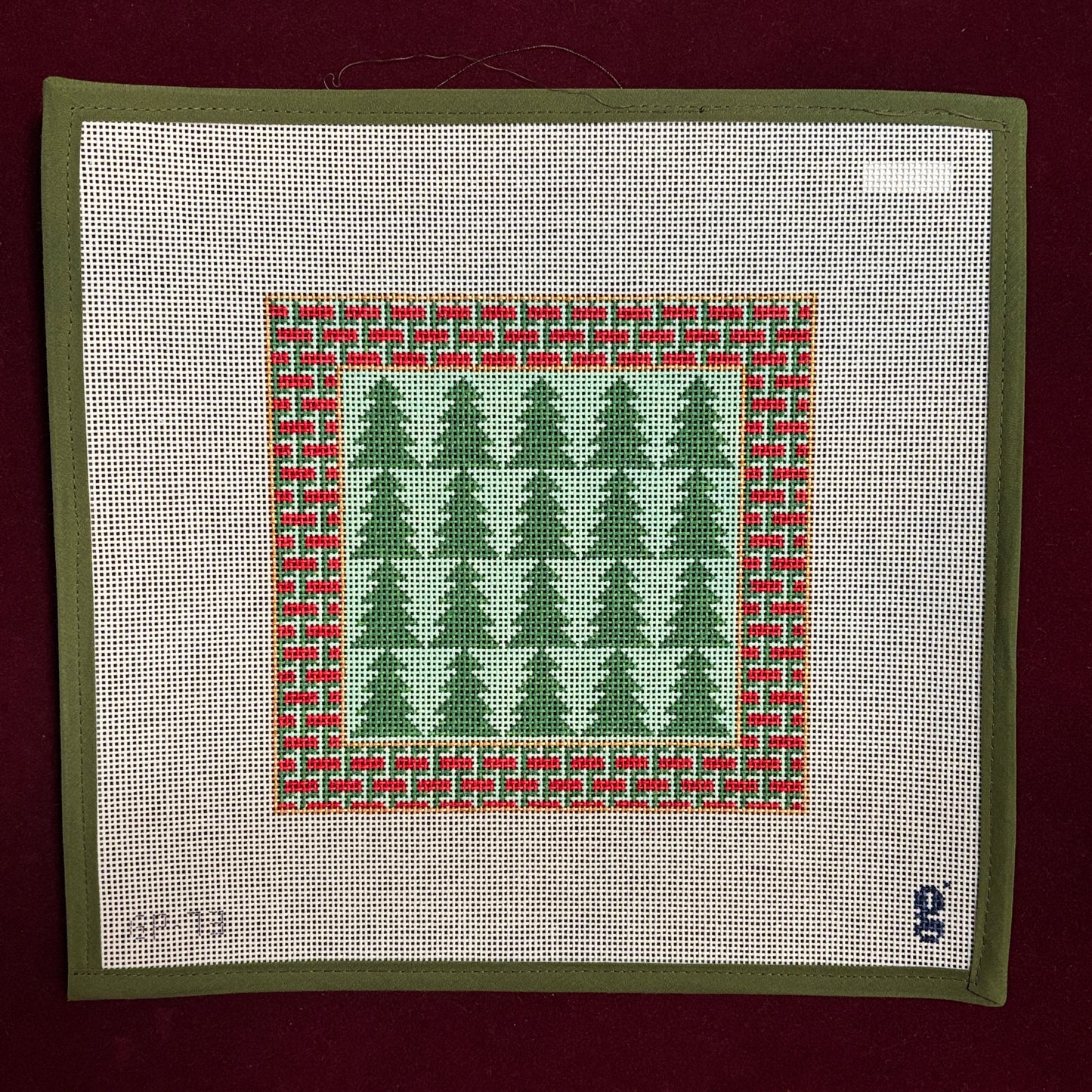 Interlocking Tree-Needlepoint Canvas-Goodpoint Needlepoint-The Pepper Pot Barrington, IL