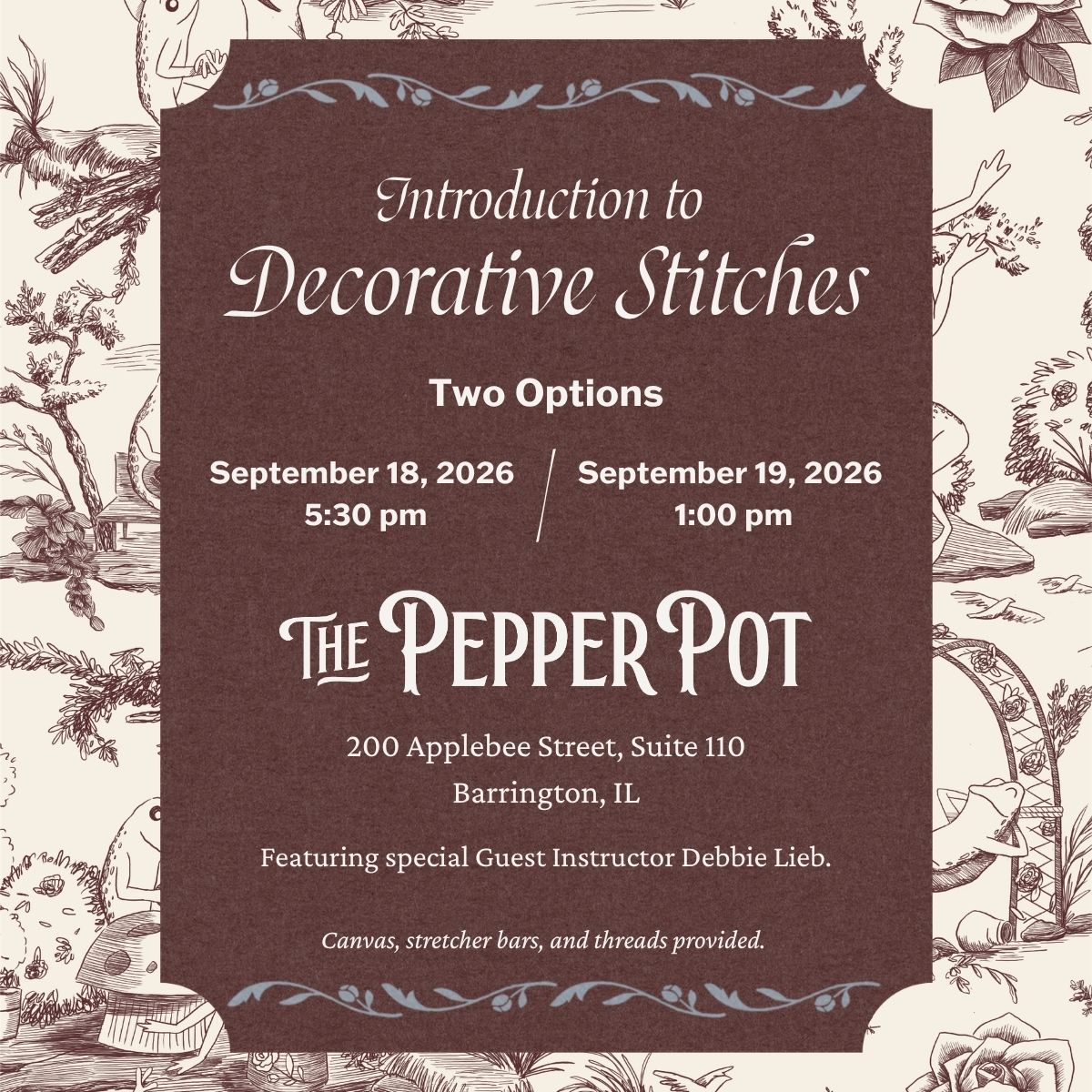 Introduction to Decorative Stitches with Debbie Lieb