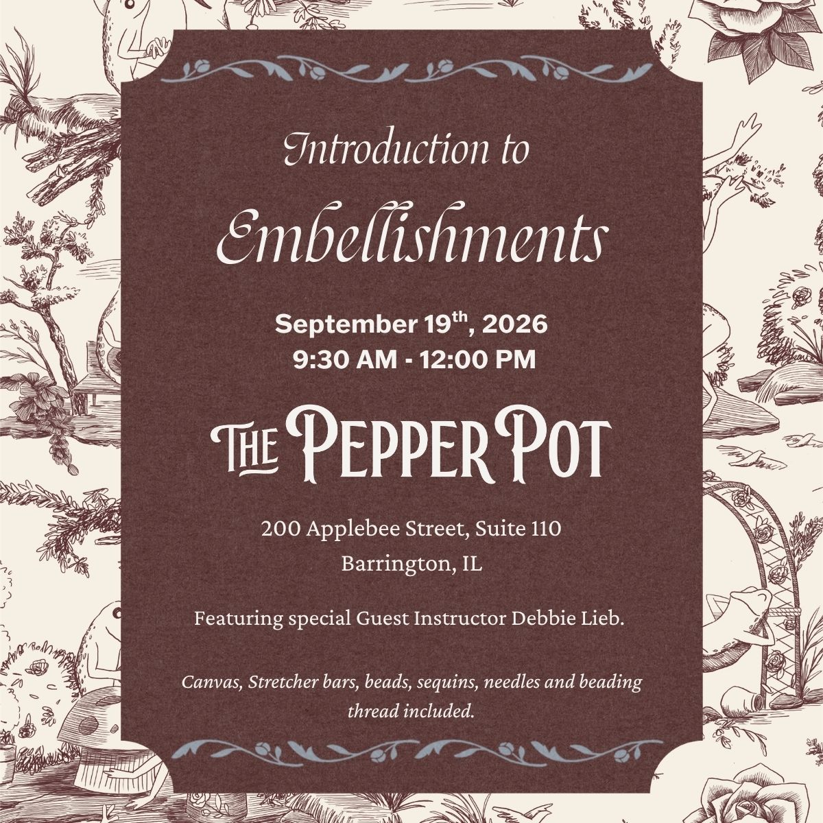 Introduction to Embellishments with Debbie Lieb
