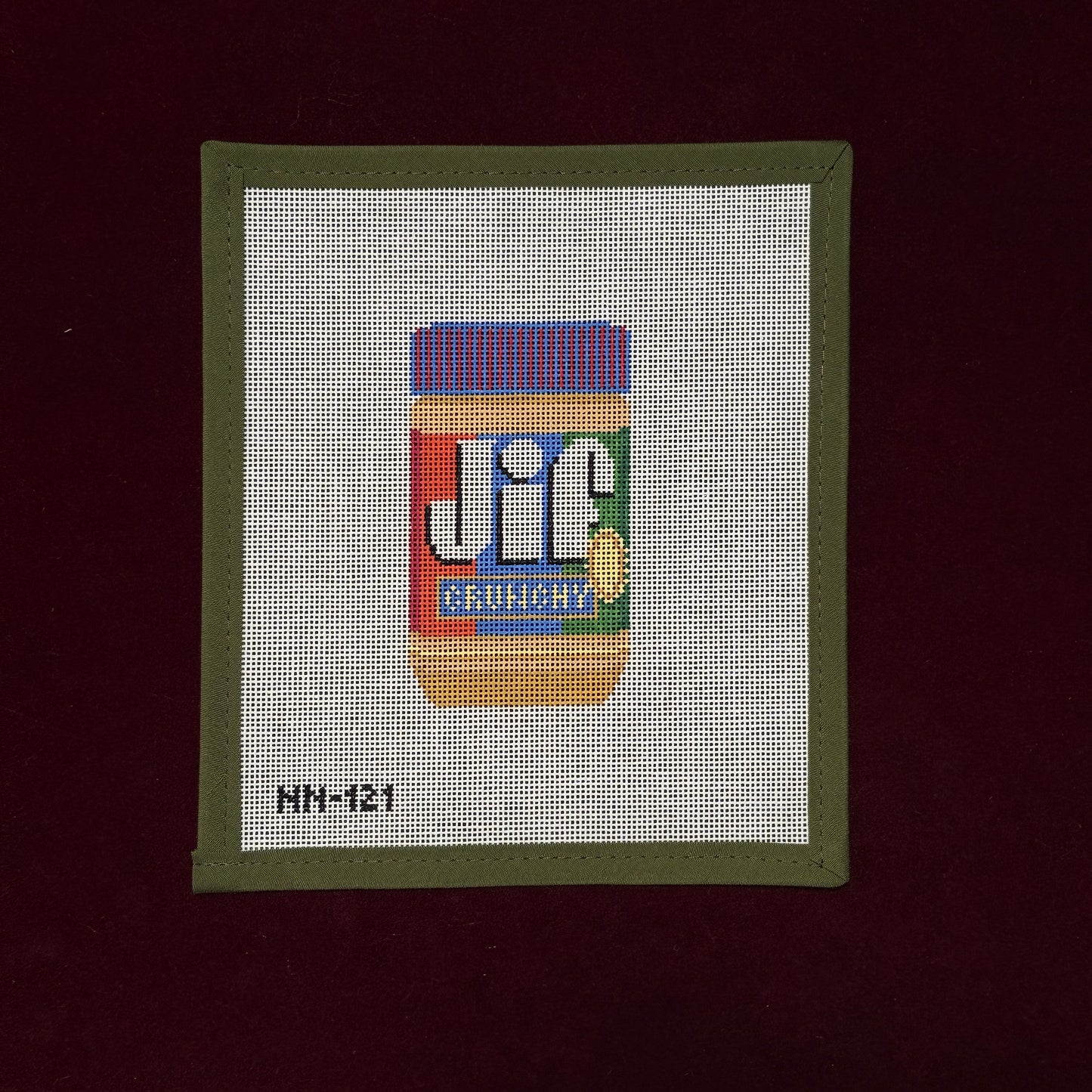 Jif Crunchy-Needlepoint Canvas-Needle Nola-The Pepper Pot Barrington, IL