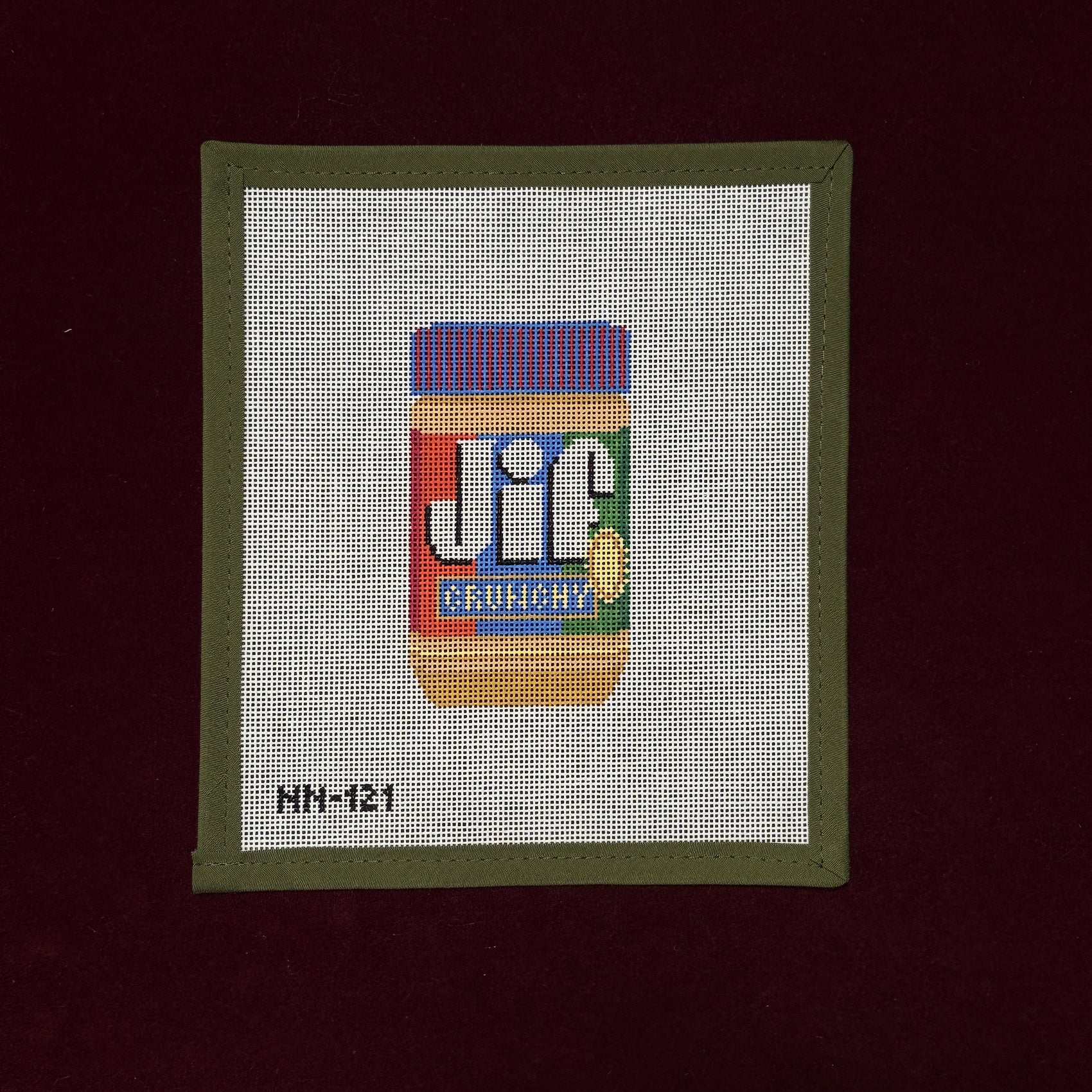 Jif Crunchy-Needlepoint Canvas-Needle Nola-The Pepper Pot Barrington, IL