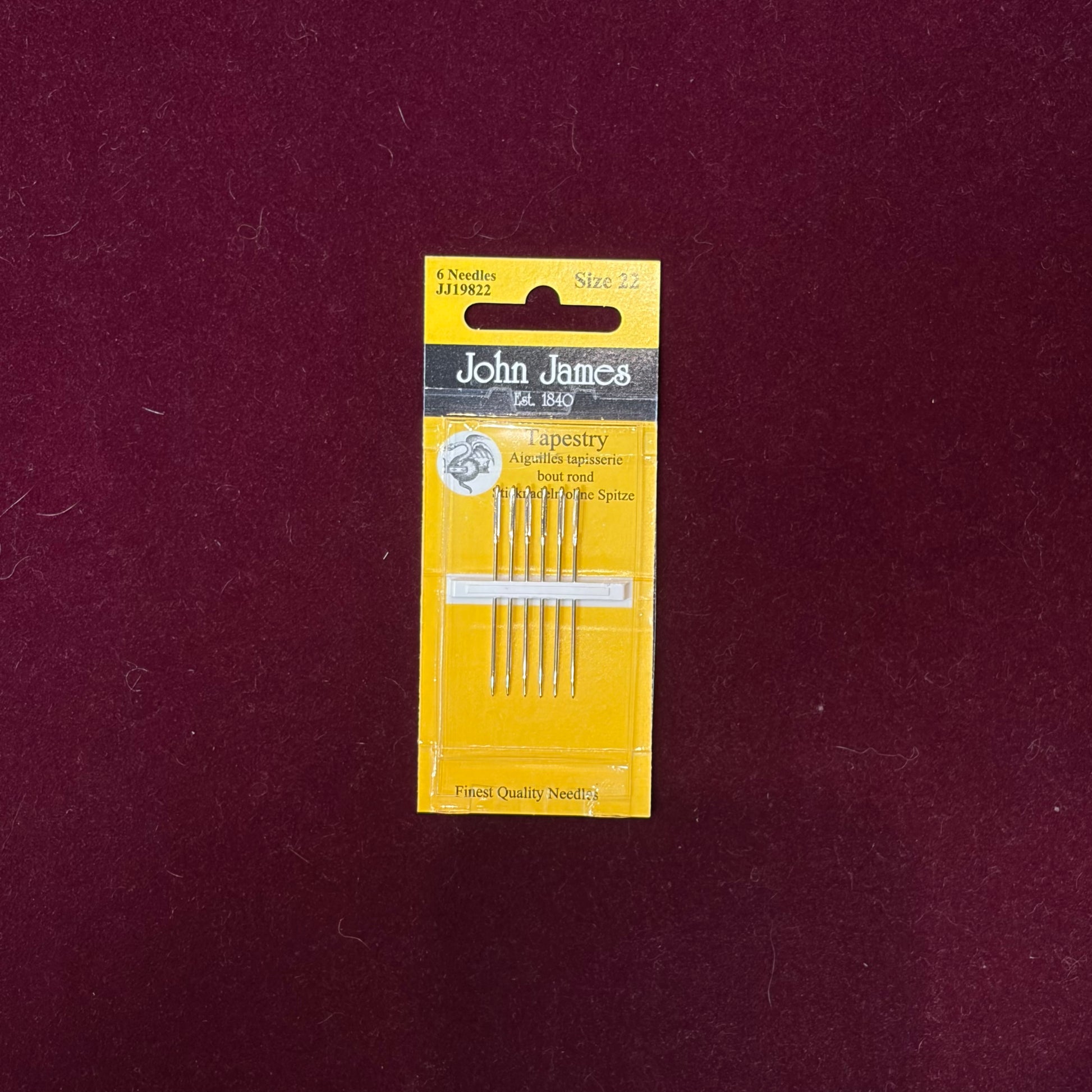 John James Tapestry Needles, Size 22-Needles-John James-The Pepper Pot